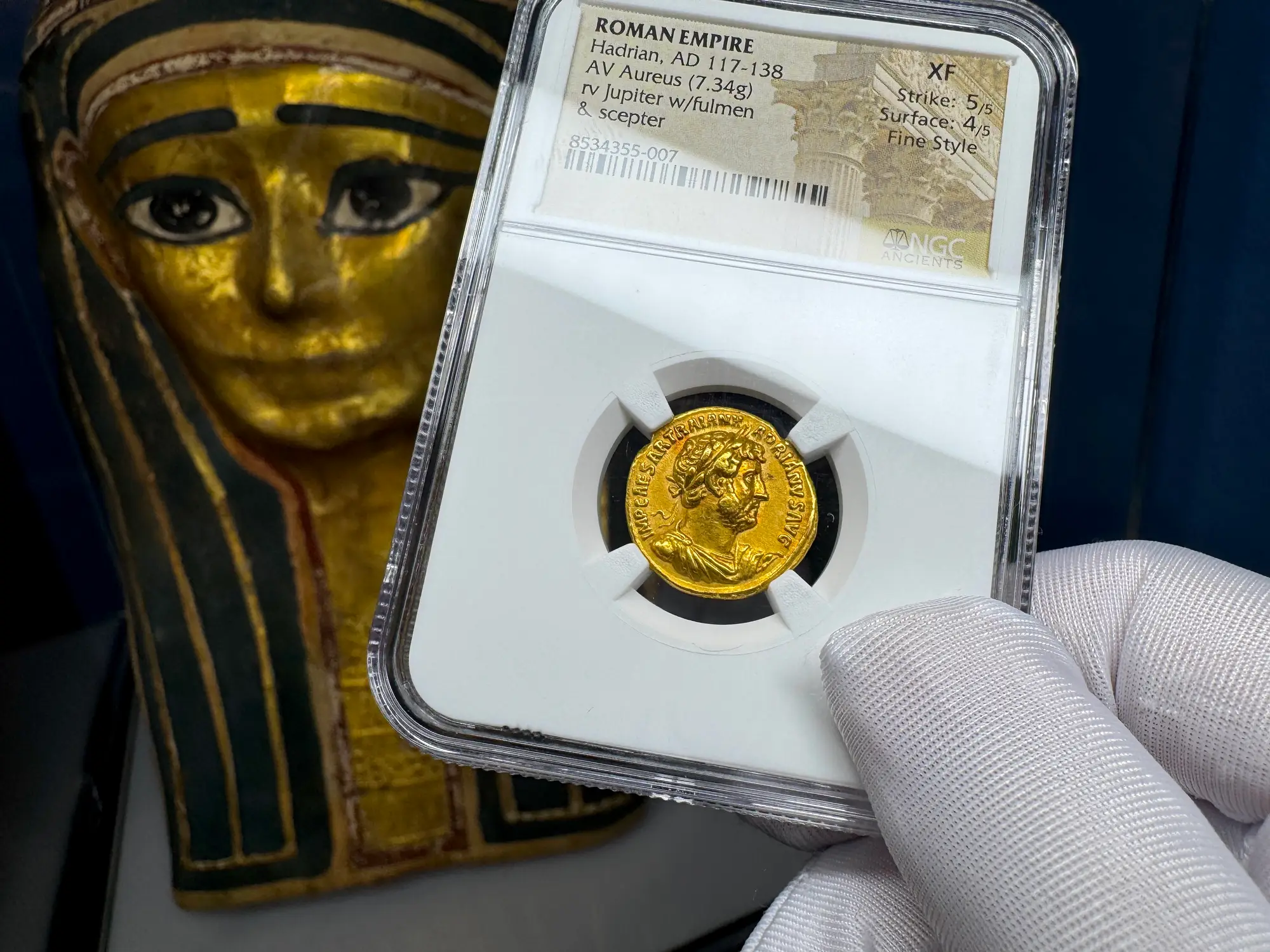 Roman Empire "Hadrian" Aureus NGC XF 17