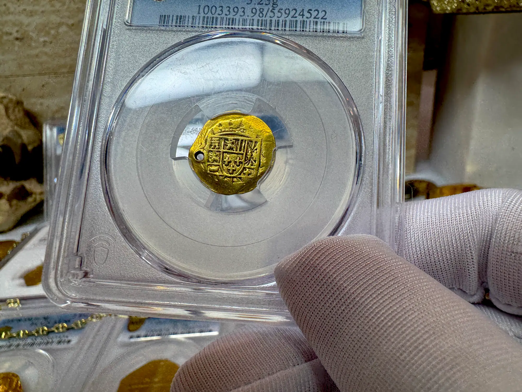 Mexico 1 Escudo 1715-28 "Perfect Pendant Piece" PCGS 3