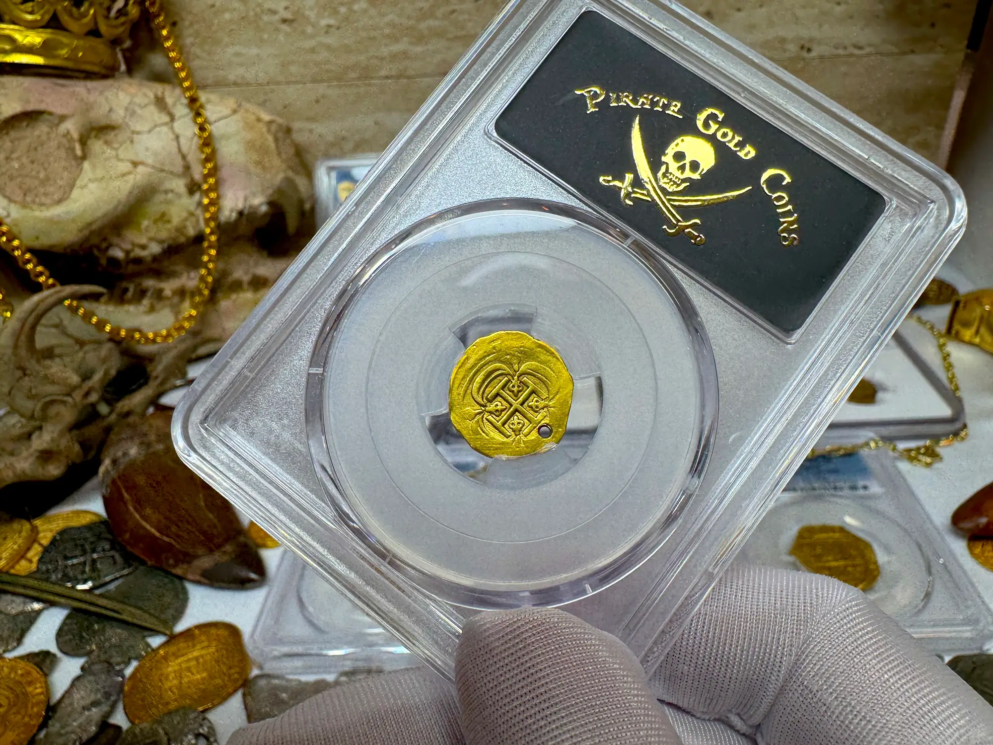 Mexico 1 Escudo 1715-28 "Perfect Pendant Piece" PCGS 12