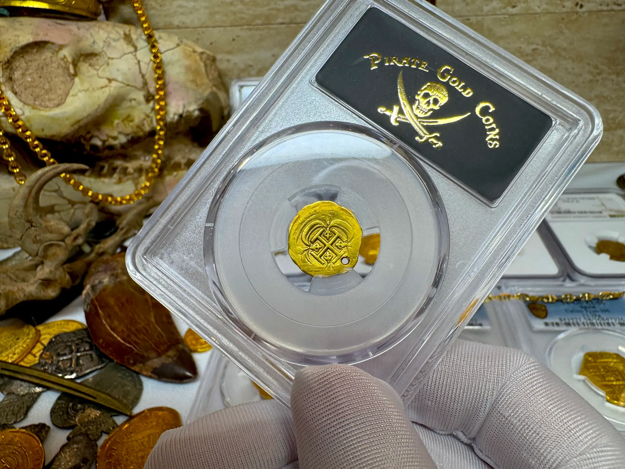 Mexico 1 Escudo 1715-28 "Perfect Pendant Piece" PCGS 22