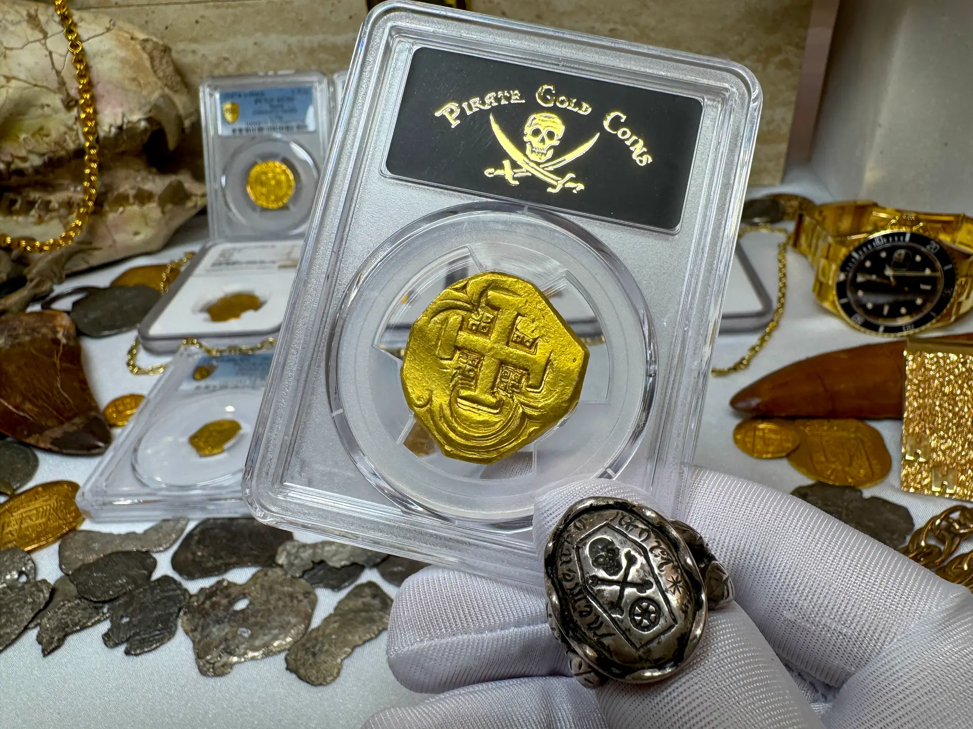 Spain 8 Escudos 1631-65 "Brute Style" PCGS 55 4