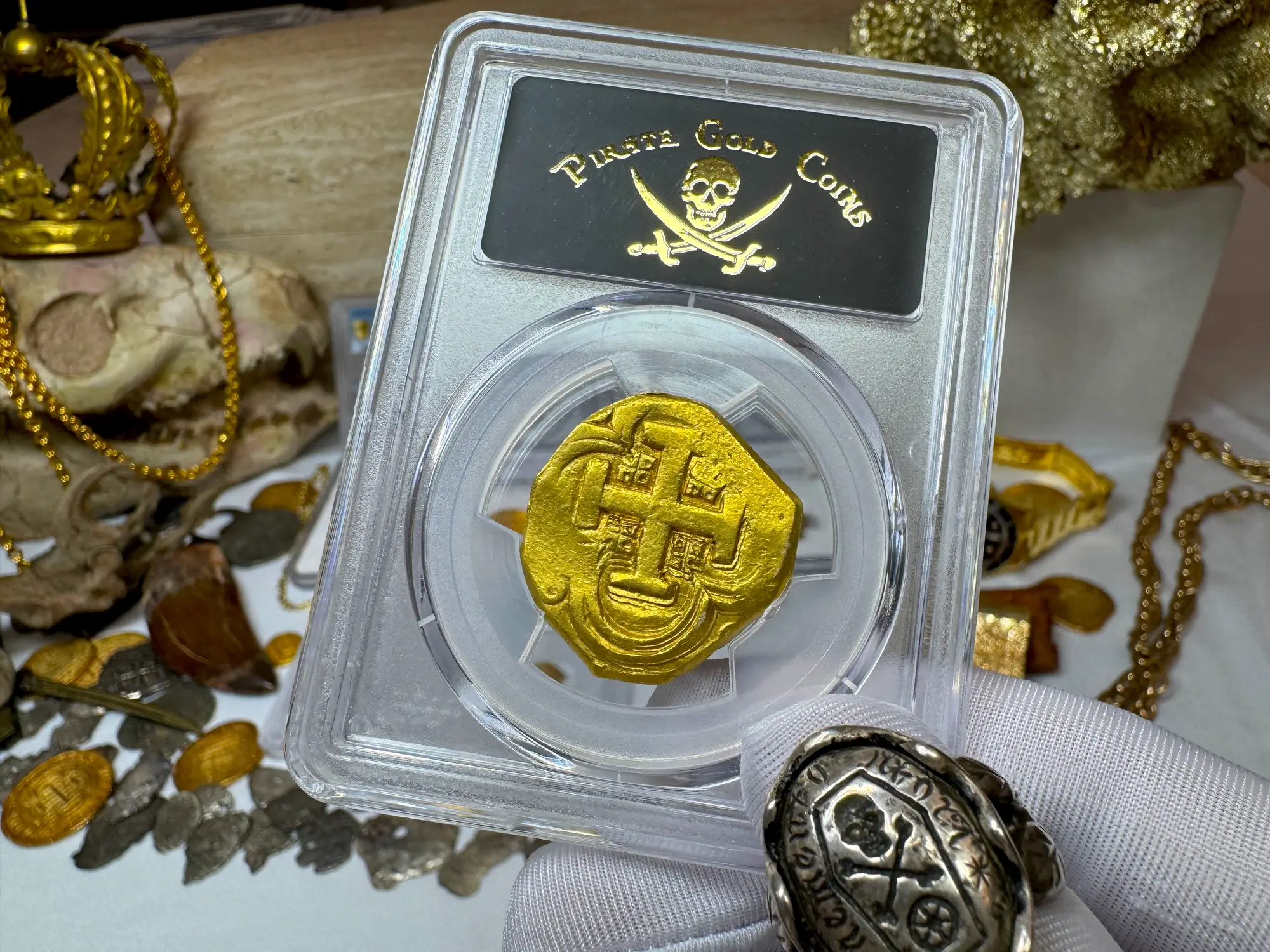 Spain 8 Escudos 1631-65 "Brute Style" PCGS 55 17