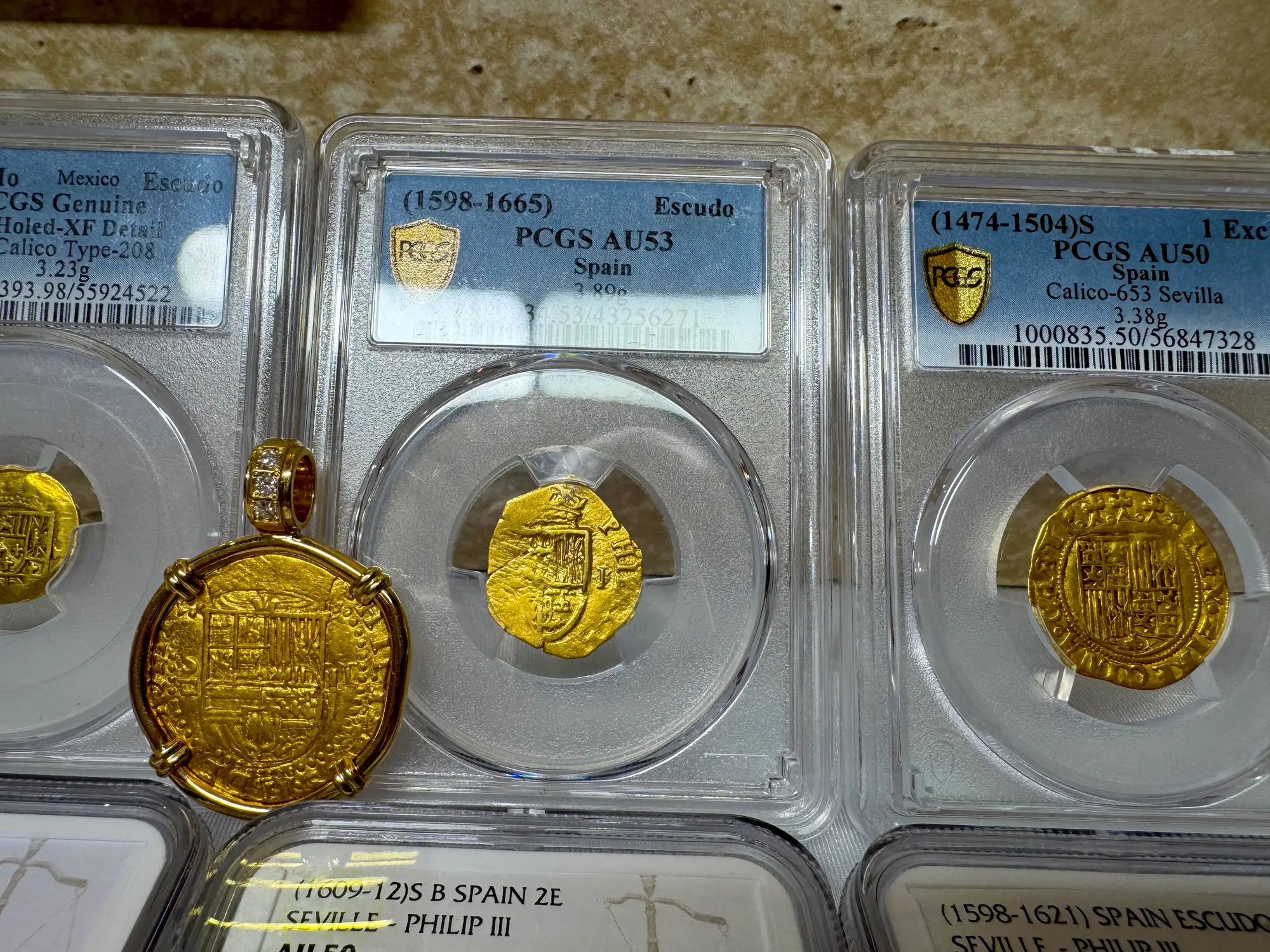 Spain 1 Escudo 1598-1665 "Philip III" PCGS 53 2