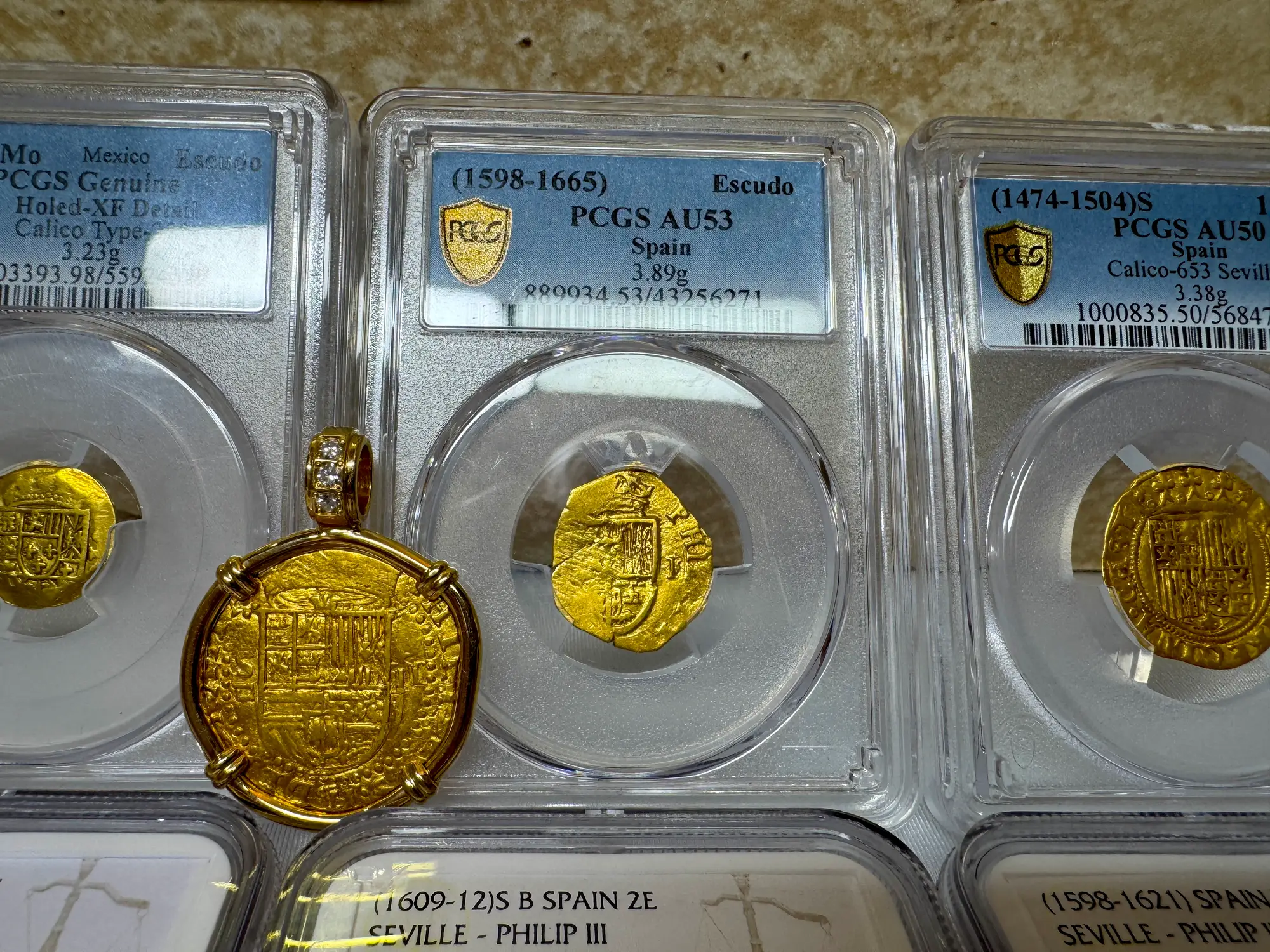 Spain 1 Escudo 1598-1665 "Philip III" PCGS 53 3