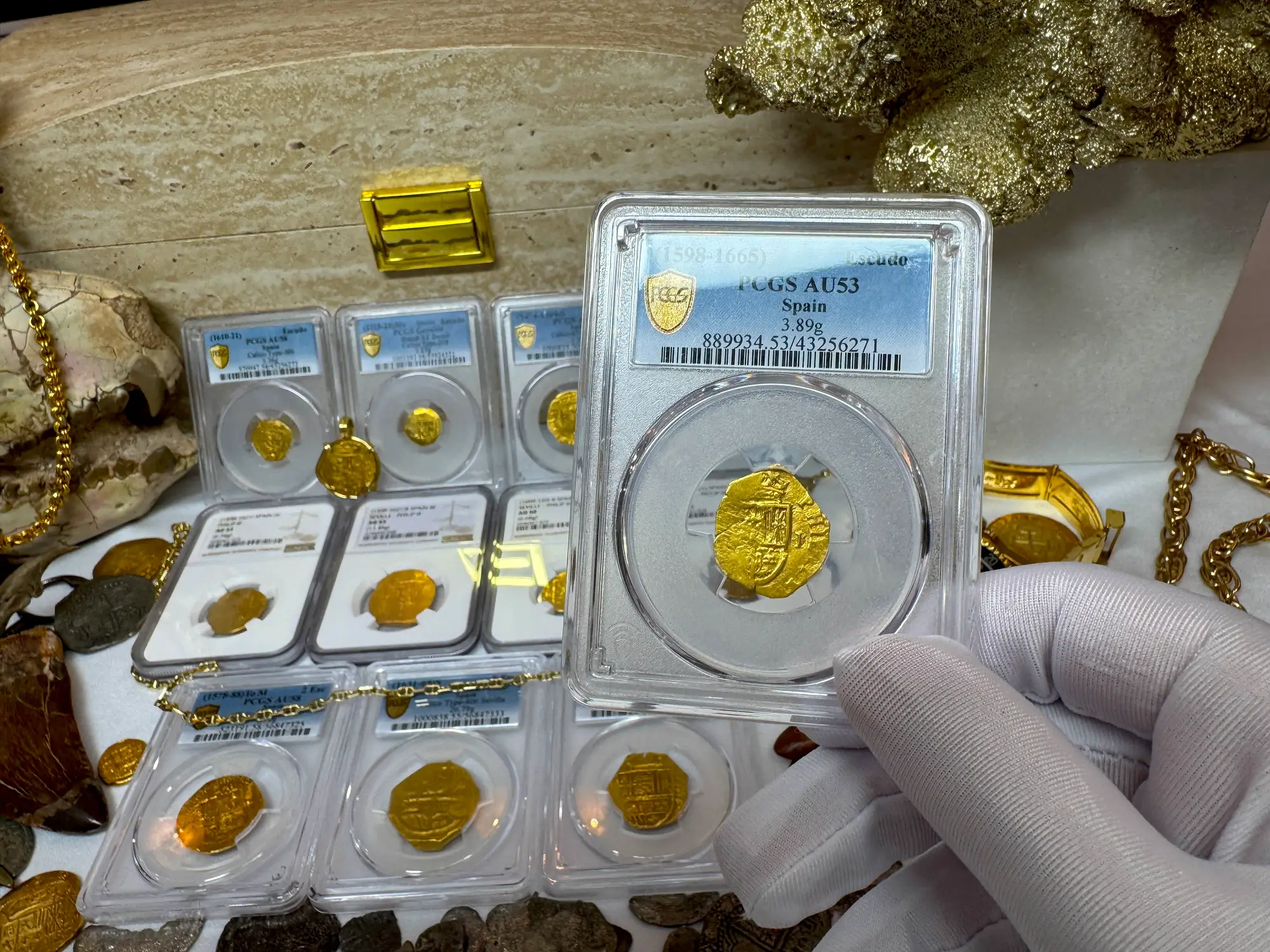 Spain 1 Escudo 1598-1665 "Philip III" PCGS 53 4