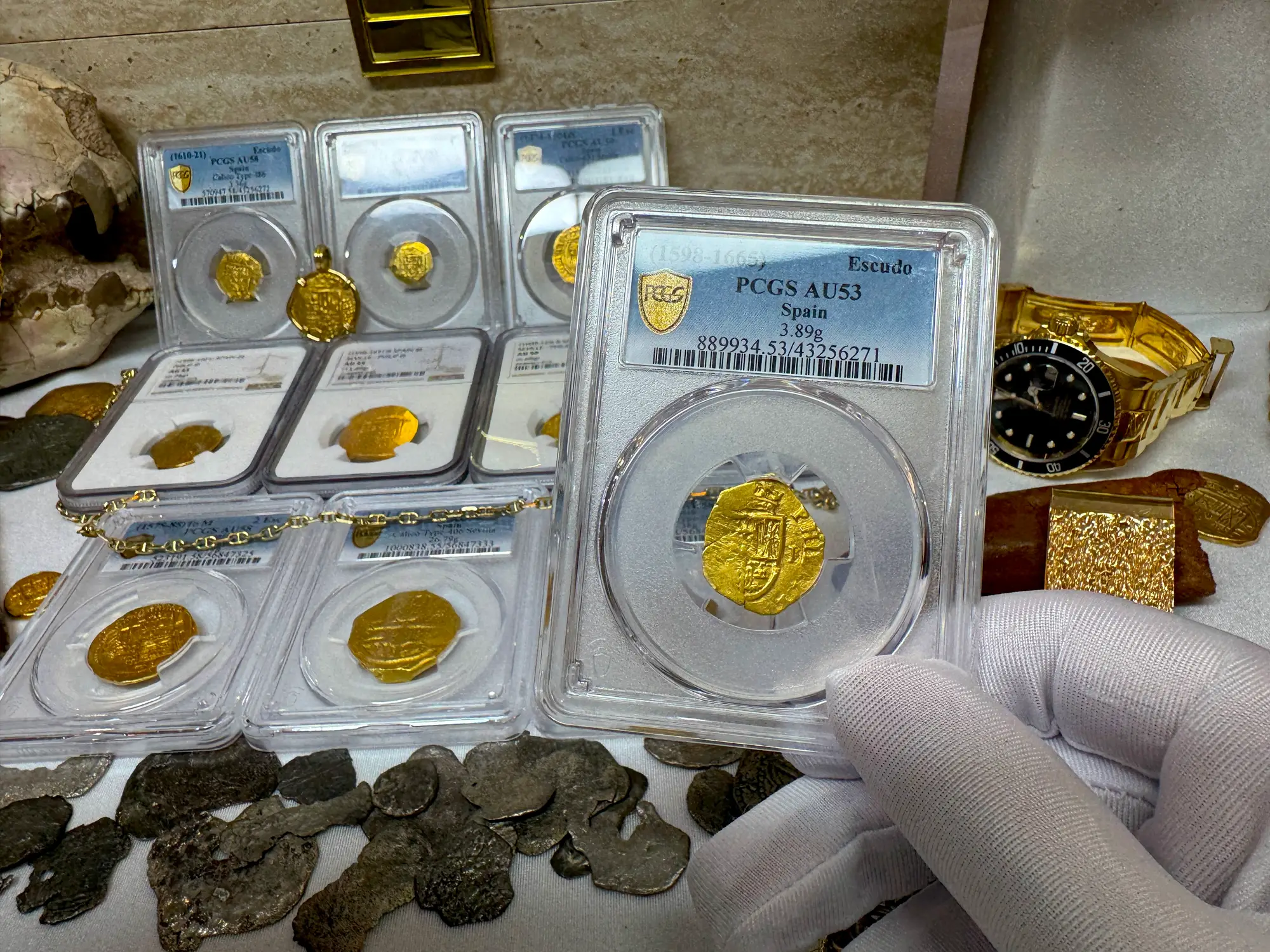 Spain 1 Escudo 1598-1665 "Philip III" PCGS 53 5