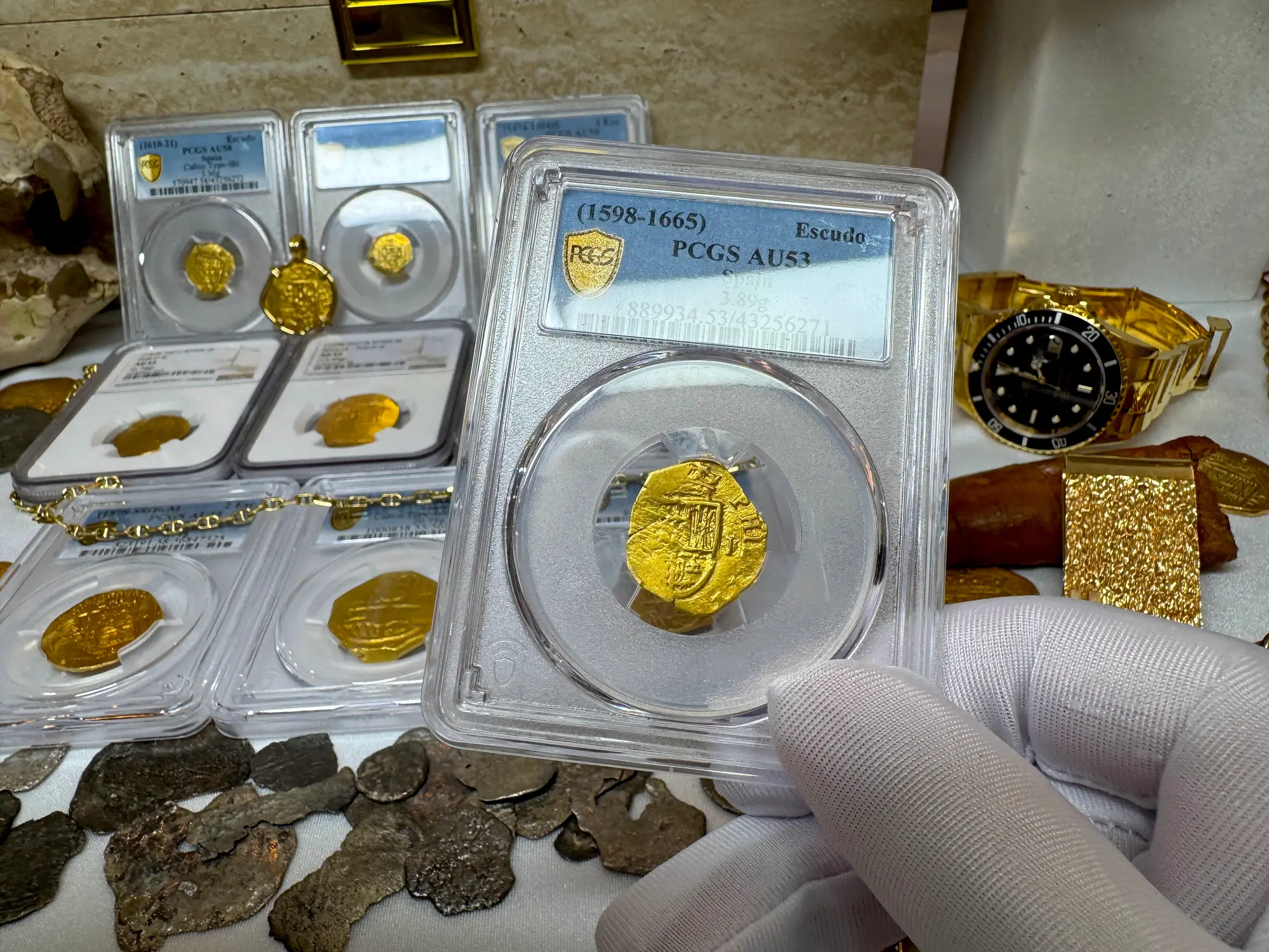 Spain 1 Escudo 1598-1665 "Philip III" PCGS 53 7