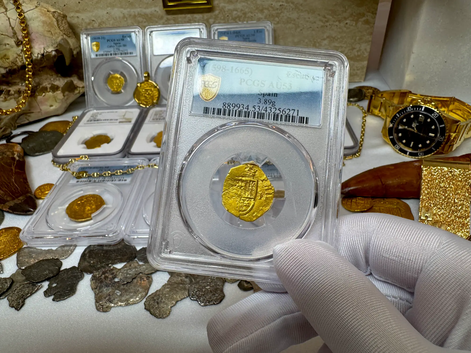 Spain 1 Escudo 1598-1665 "Philip III" PCGS 53 9