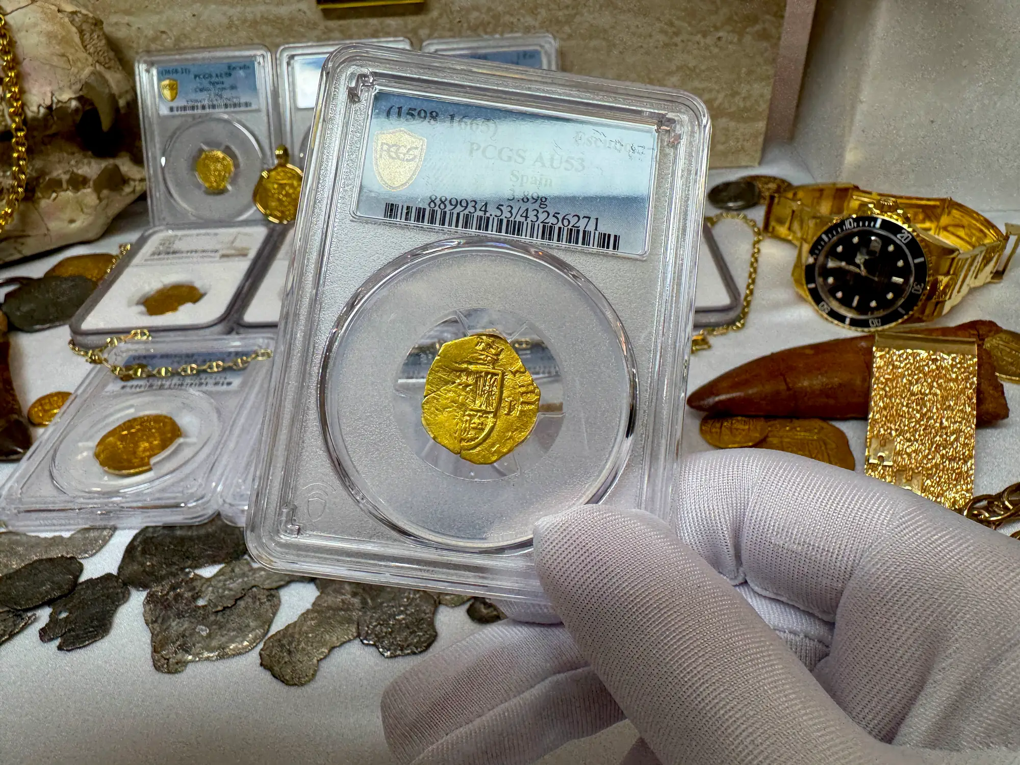 Spain 1 Escudo 1598-1665 "Philip III" PCGS 53 10