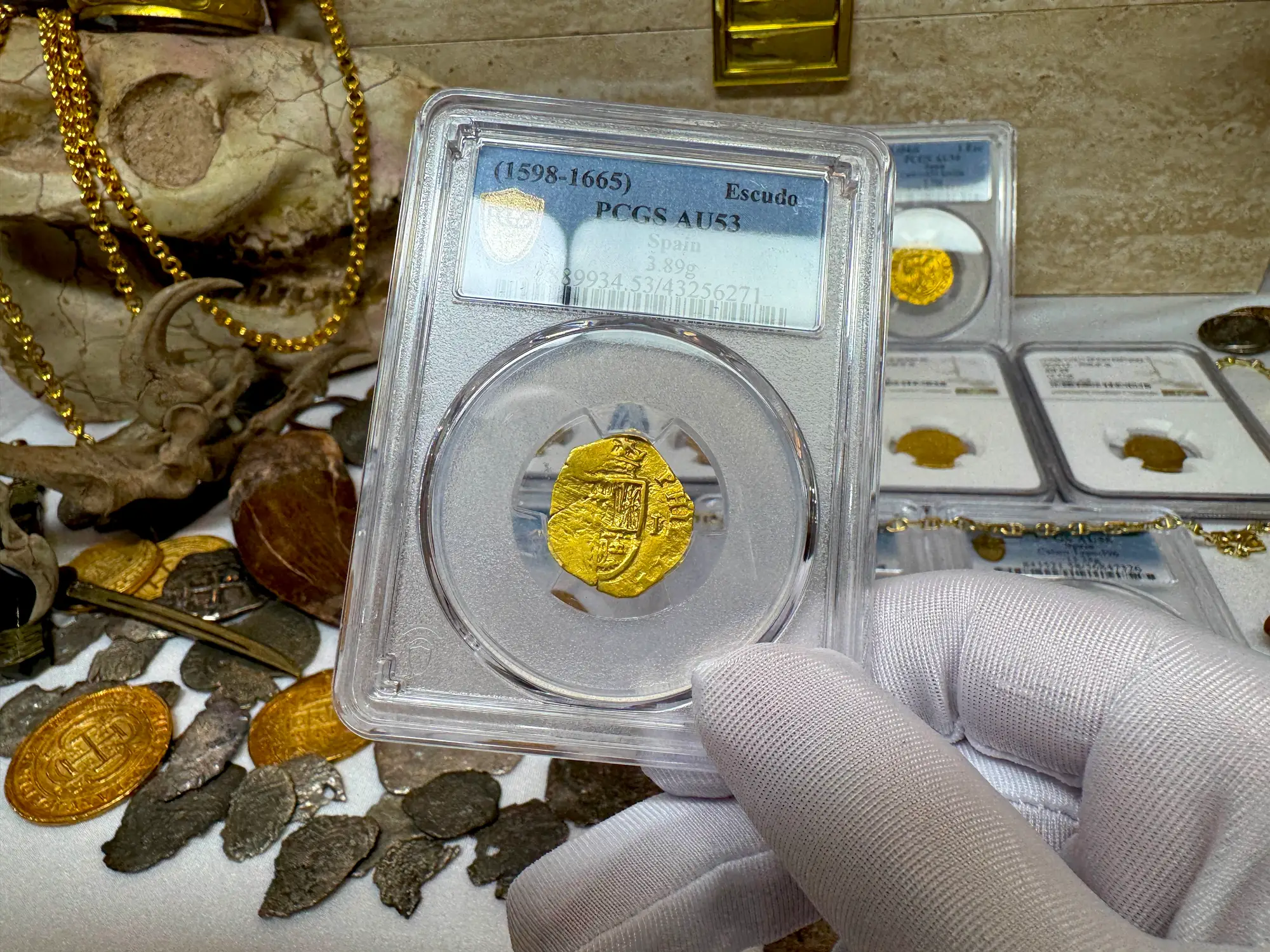 Spain 1 Escudo 1598-1665 "Philip III" PCGS 53 11