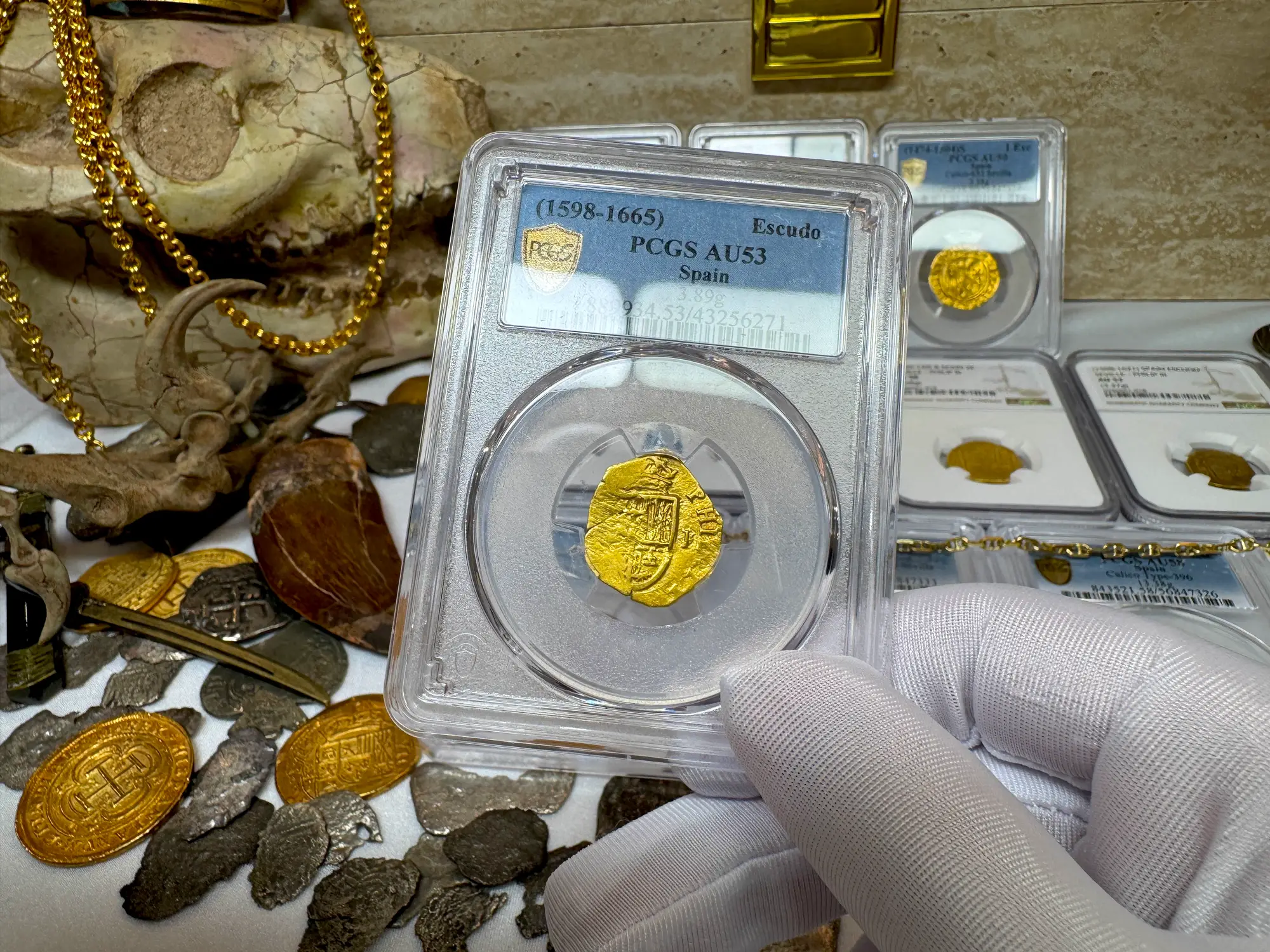 Spain 1 Escudo 1598-1665 "Philip III" PCGS 53 12