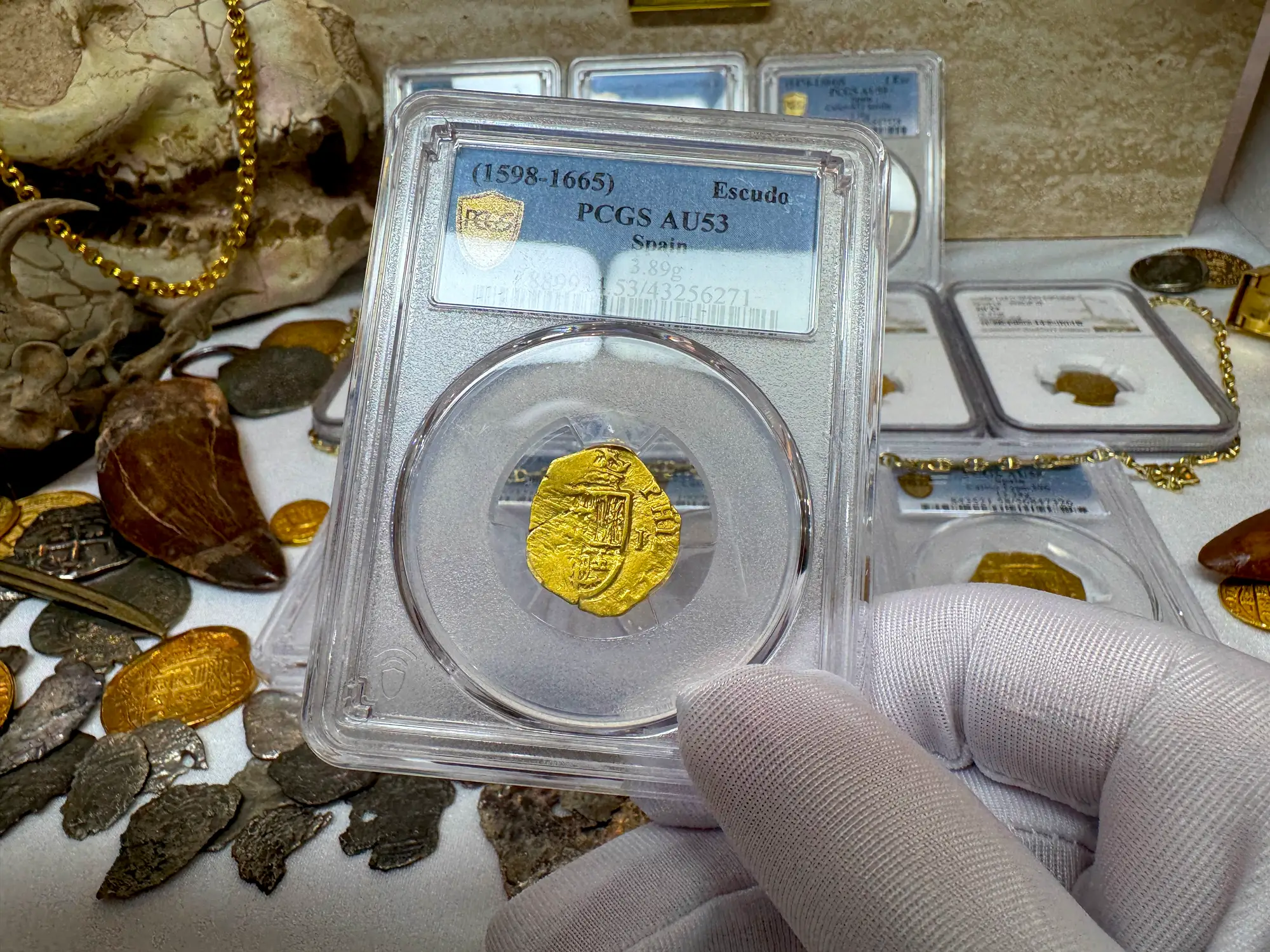 Spain 1 Escudo 1598-1665 "Philip III" PCGS 53 13