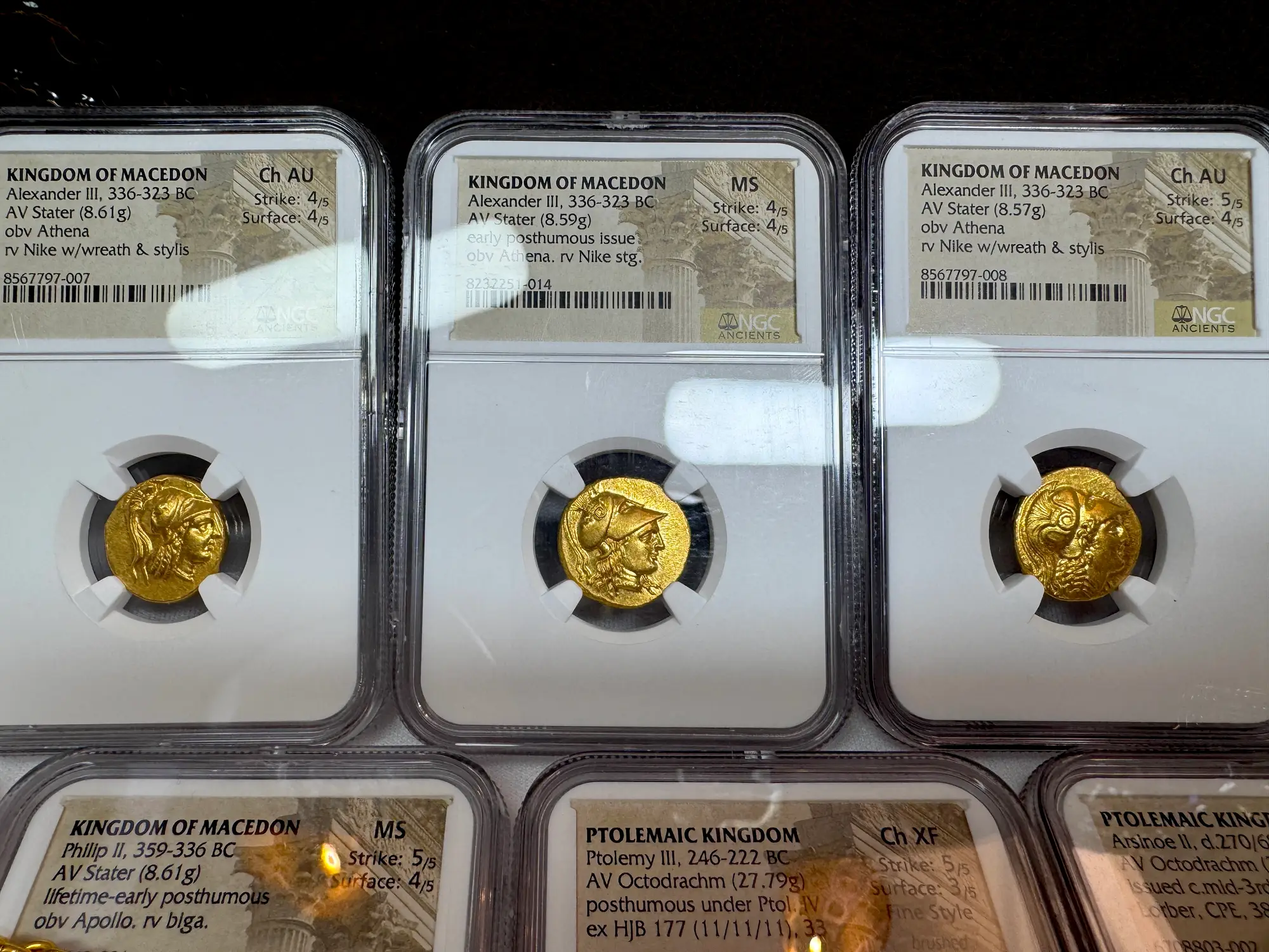 Kingdom of Macedon "Alexander the Great" Stater NGC MS 4x4 14