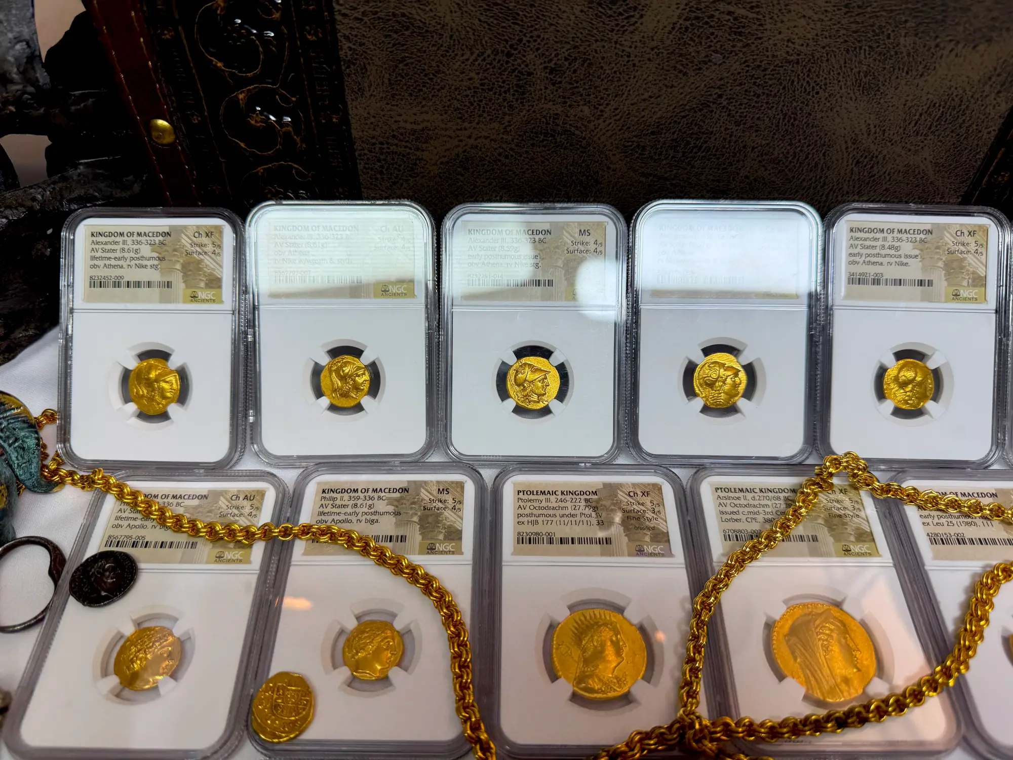 Kingdom of Macedon "Alexander the Great" Stater NGC MS 4x4 22