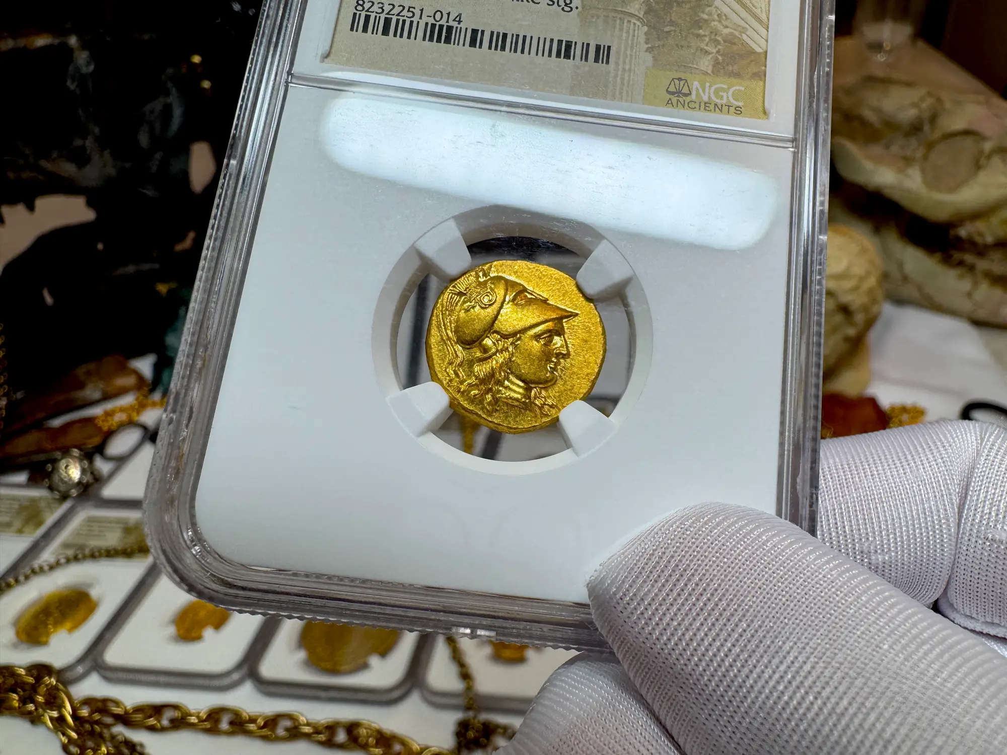 Kingdom of Macedon "Alexander the Great" Stater NGC MS 4x4 13