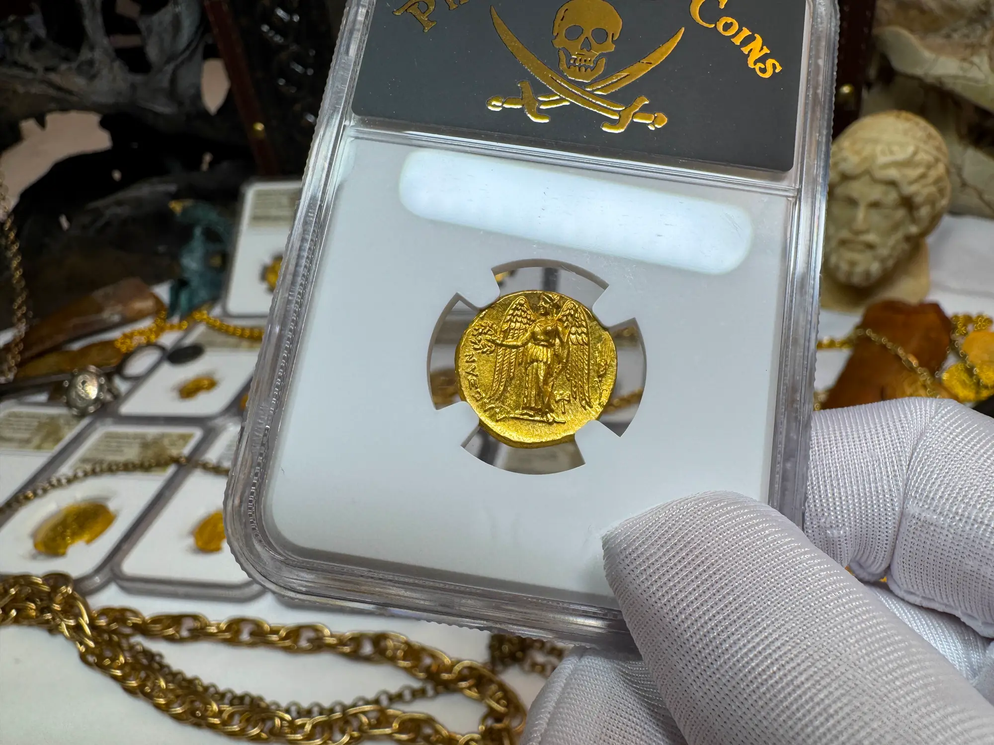 Kingdom of Macedon "Alexander the Great" Stater NGC MS 4x4 8