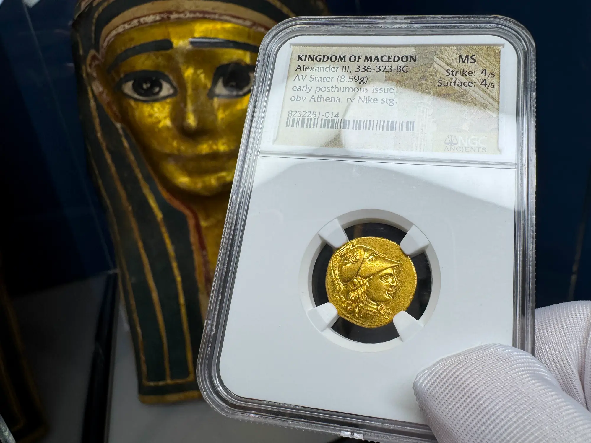 Kingdom of Macedon "Alexander the Great" Stater NGC MS 4x4 29