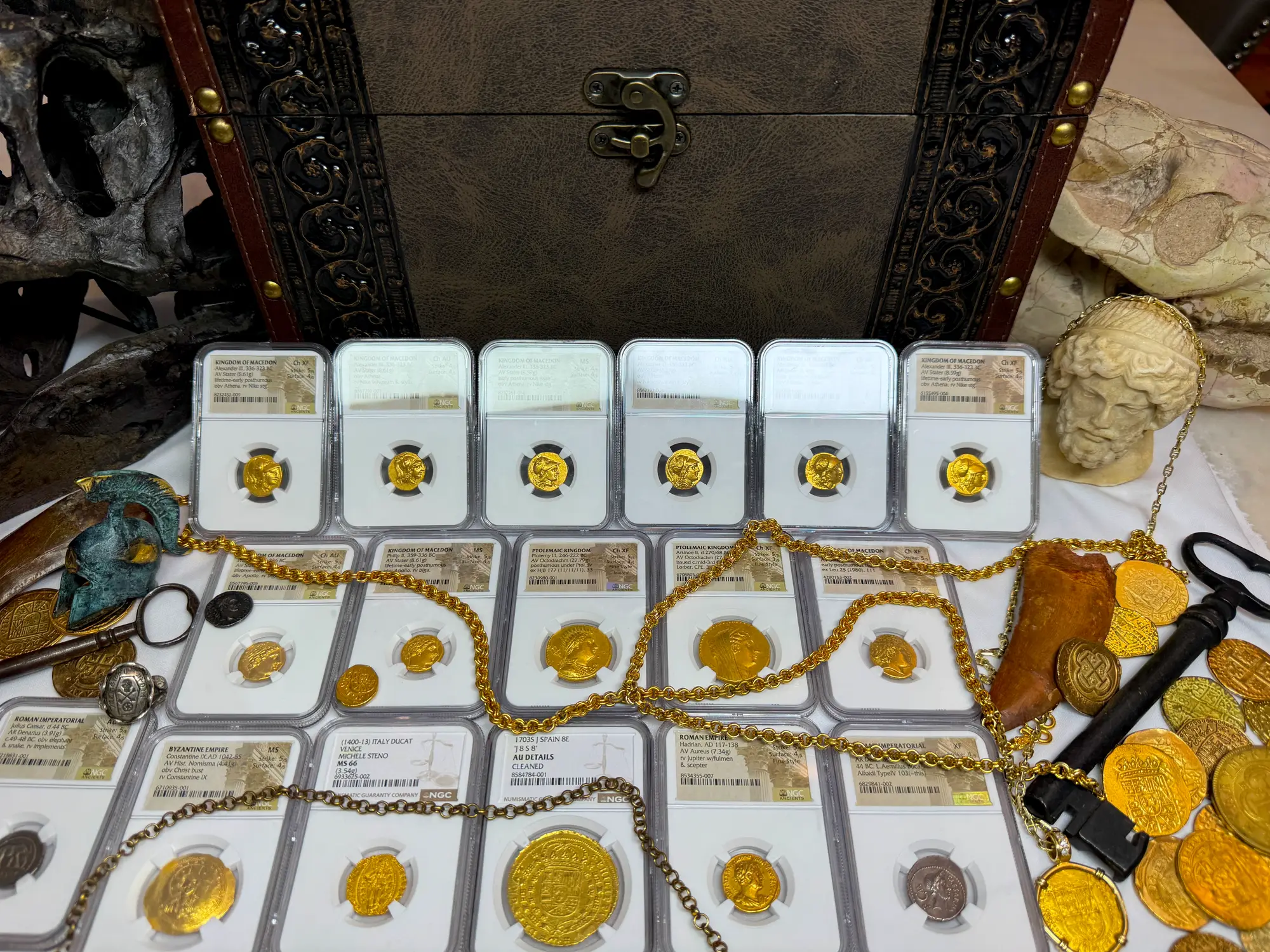 Kingdom of Macedon "Alexander the Great" Stater NGC MS 4x4 9