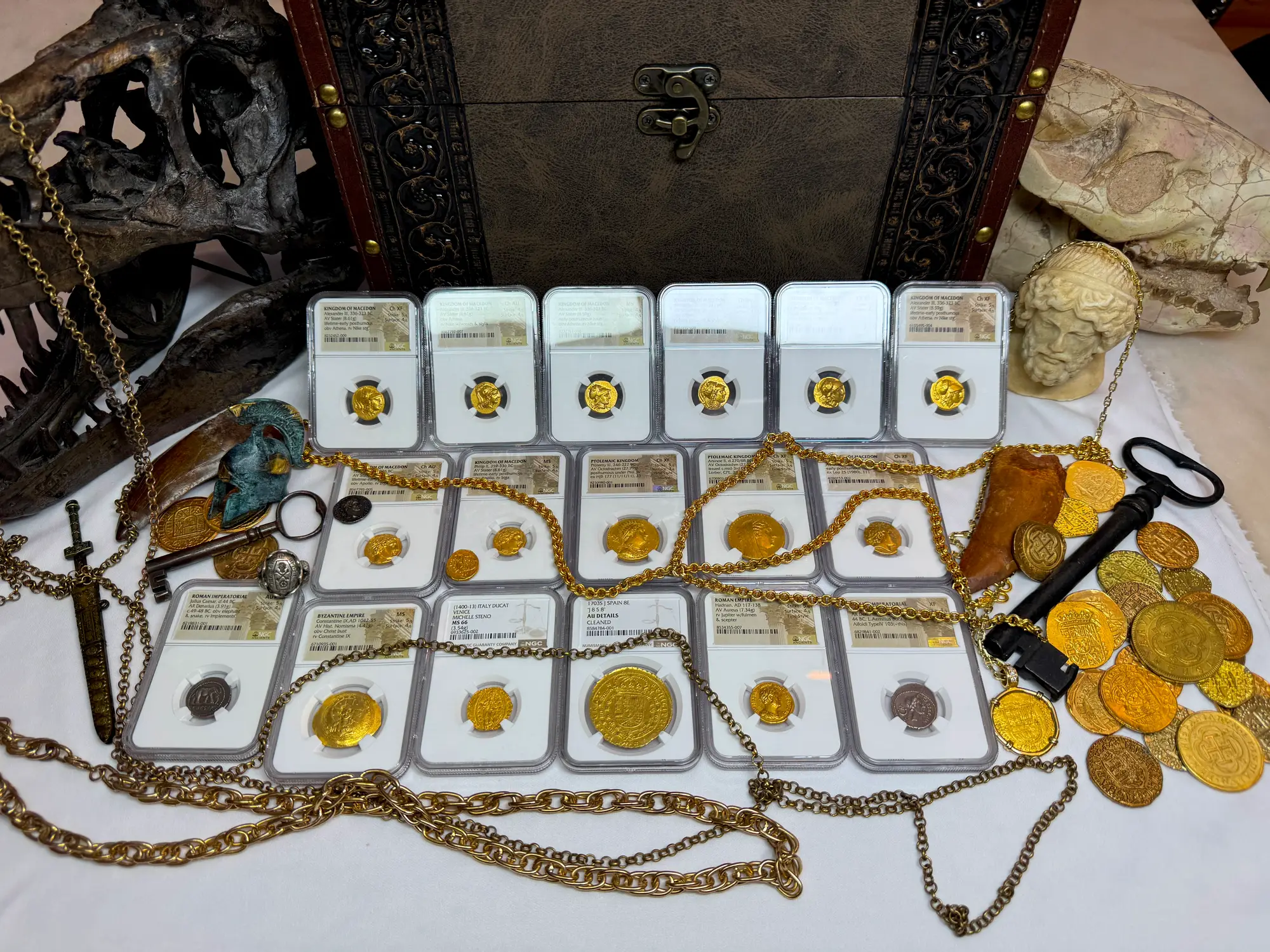 Kingdom of Macedon "Alexander the Great" Stater NGC MS 4x4 11