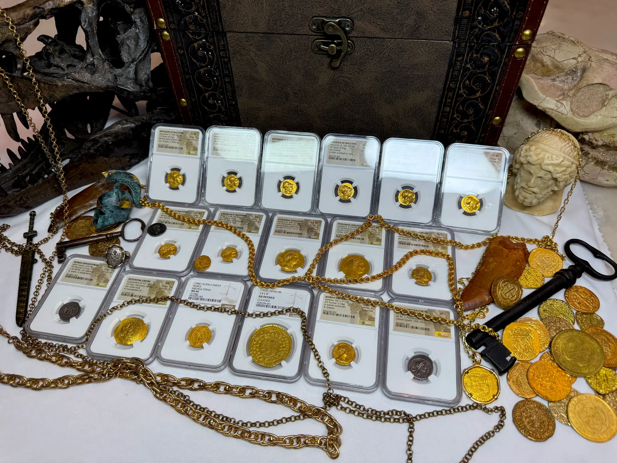 Kingdom of Macedon "Alexander the Great" Stater NGC MS 4x4 12