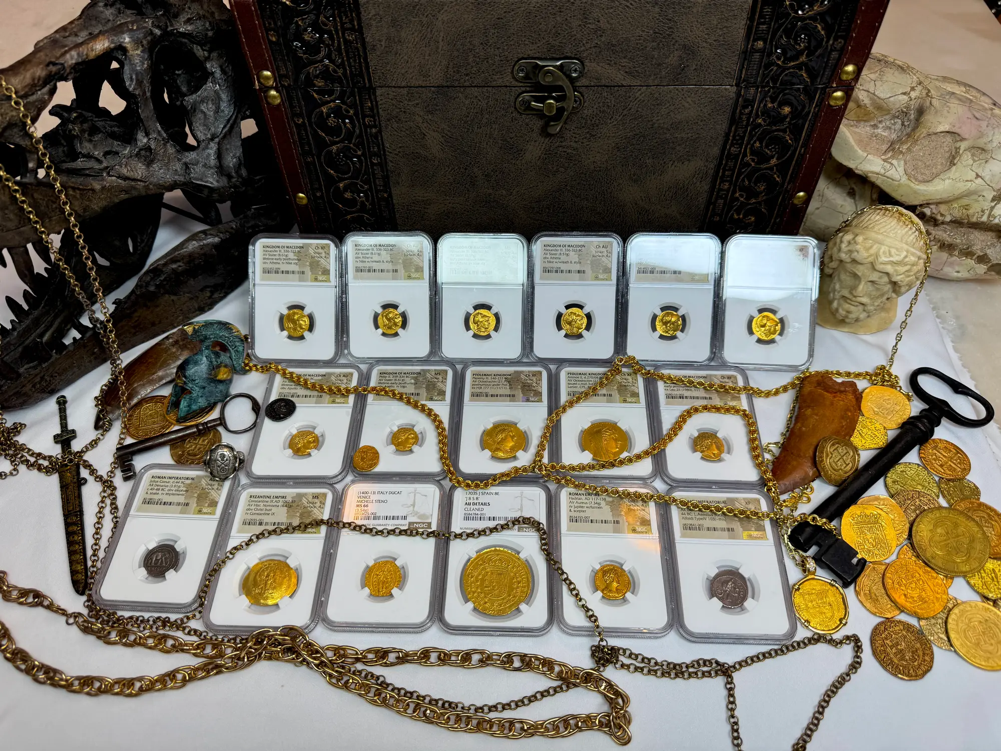 Kingdom of Macedon "Alexander the Great" Stater NGC MS 4x4 31