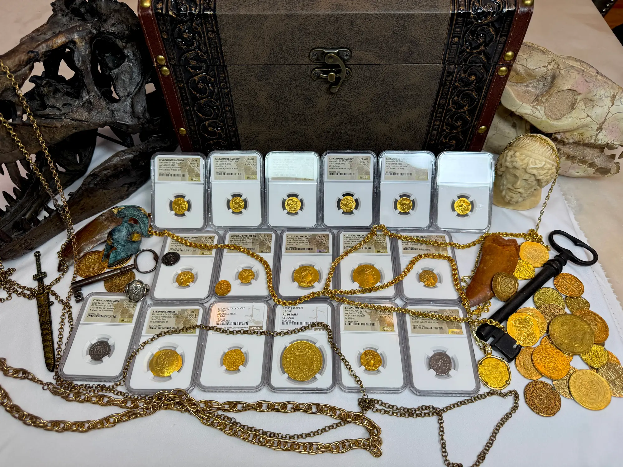 Kingdom of Macedon "Alexander the Great" Stater NGC MS 4x4 32