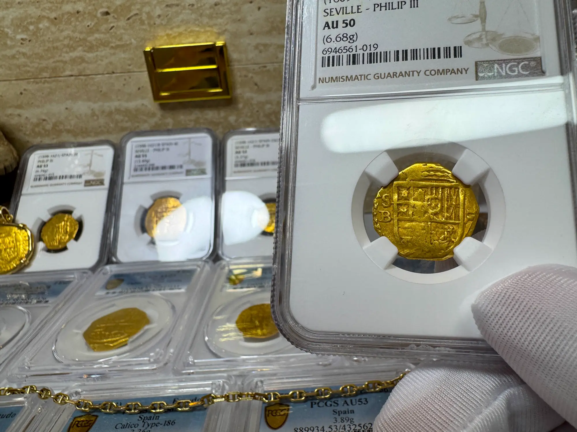 Spain 2 Escudos 1609-12 "Philip III" NGC 50 3