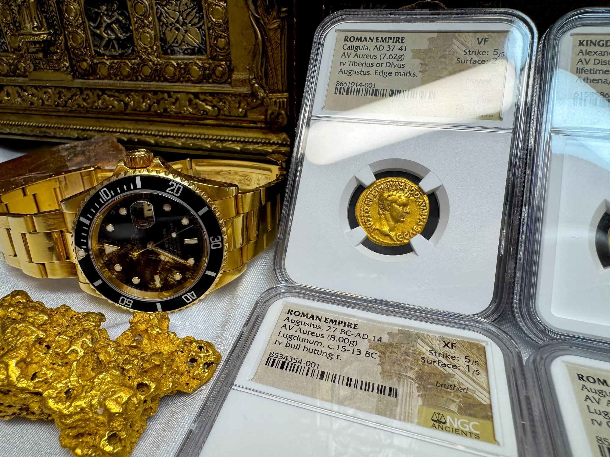 Roman Empire "Caligula" 37-41AD NGC VF 5x2 "Young Caesar" 7