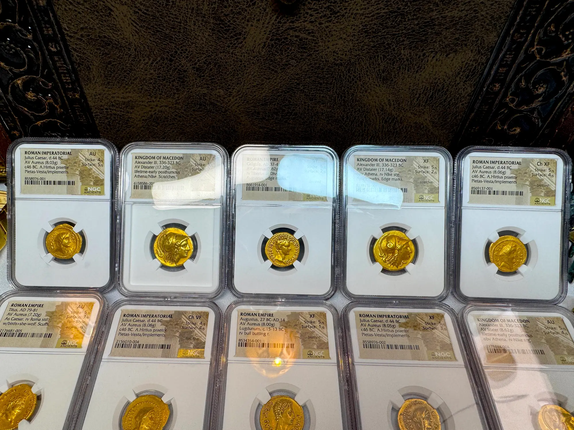 Roman Empire "Caligula" 37-41AD NGC VF 5x2 "Young Caesar" 14