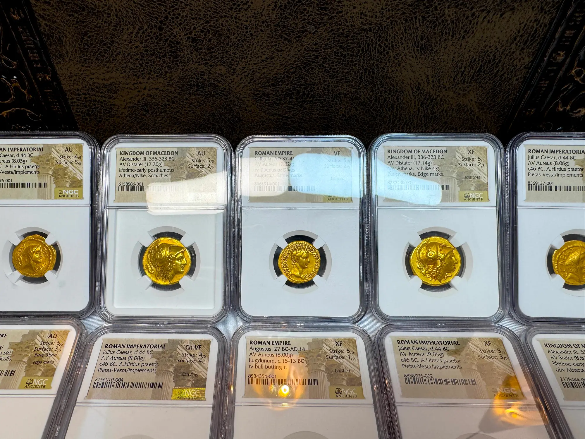 Roman Empire "Caligula" 37-41AD NGC VF 5x2 "Young Caesar" 15