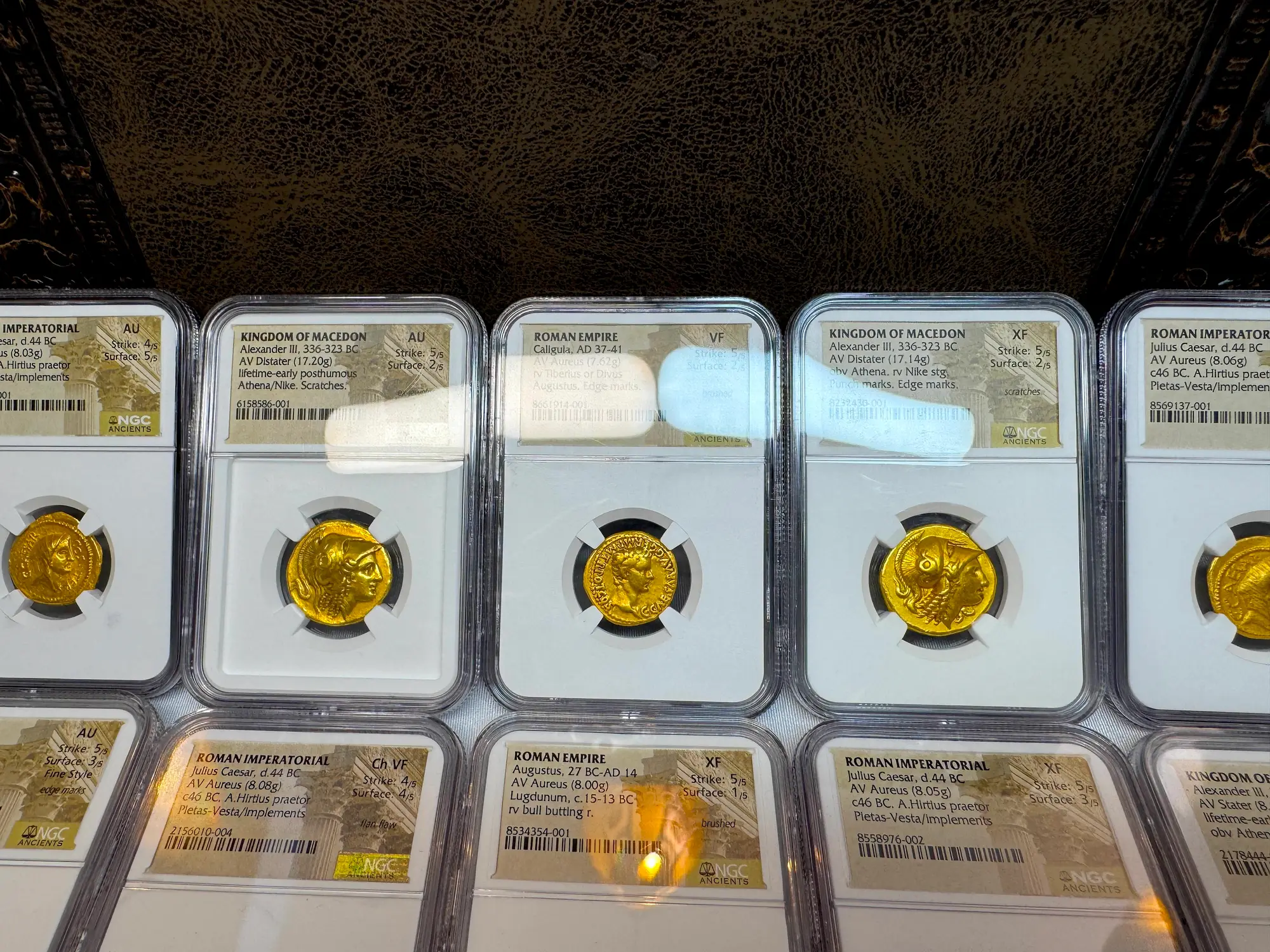 Roman Empire "Caligula" 37-41AD NGC VF 5x2 "Young Caesar" 16