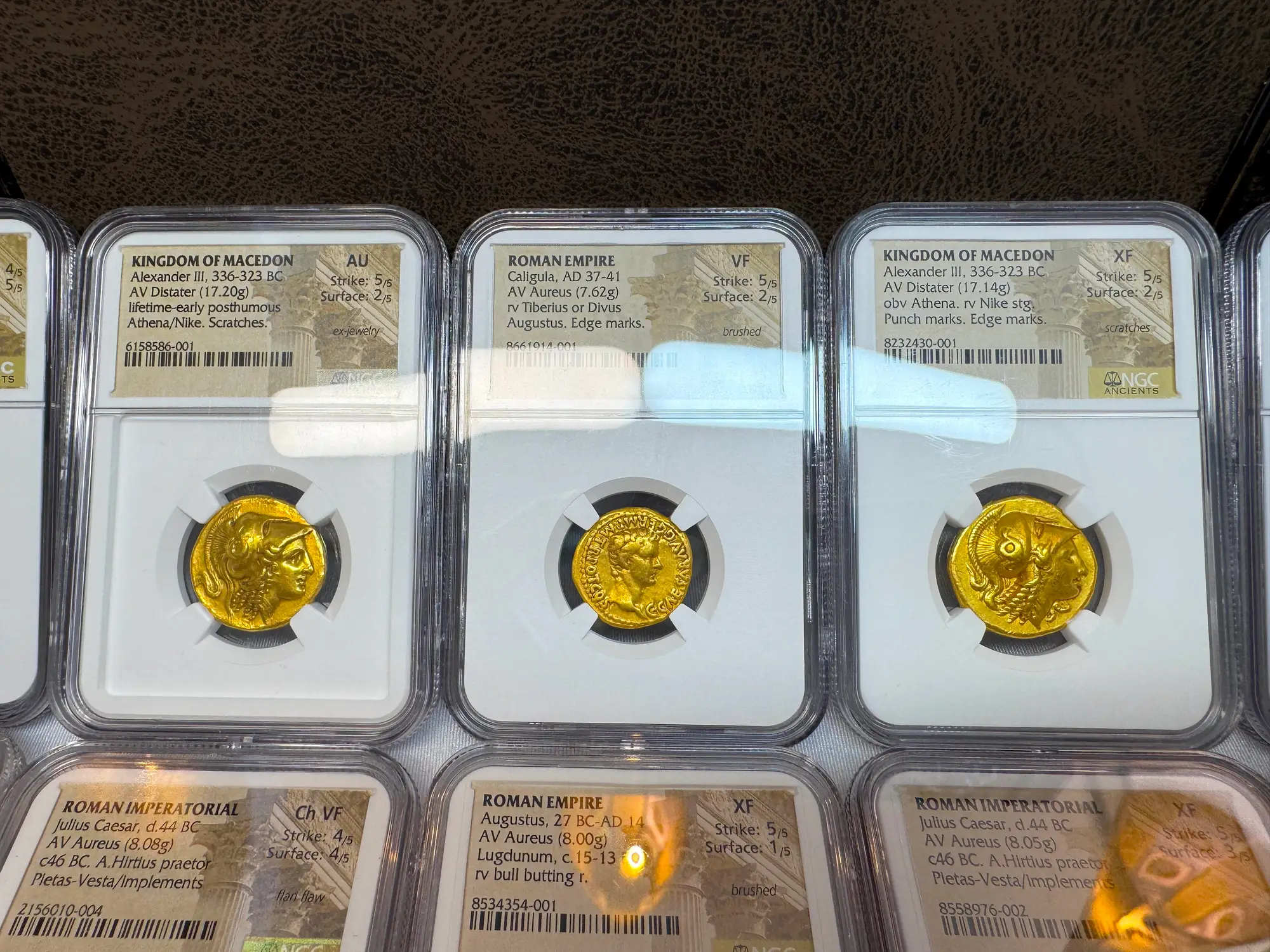 Roman Empire "Caligula" 37-41AD NGC VF 5x2 "Young Caesar" 21