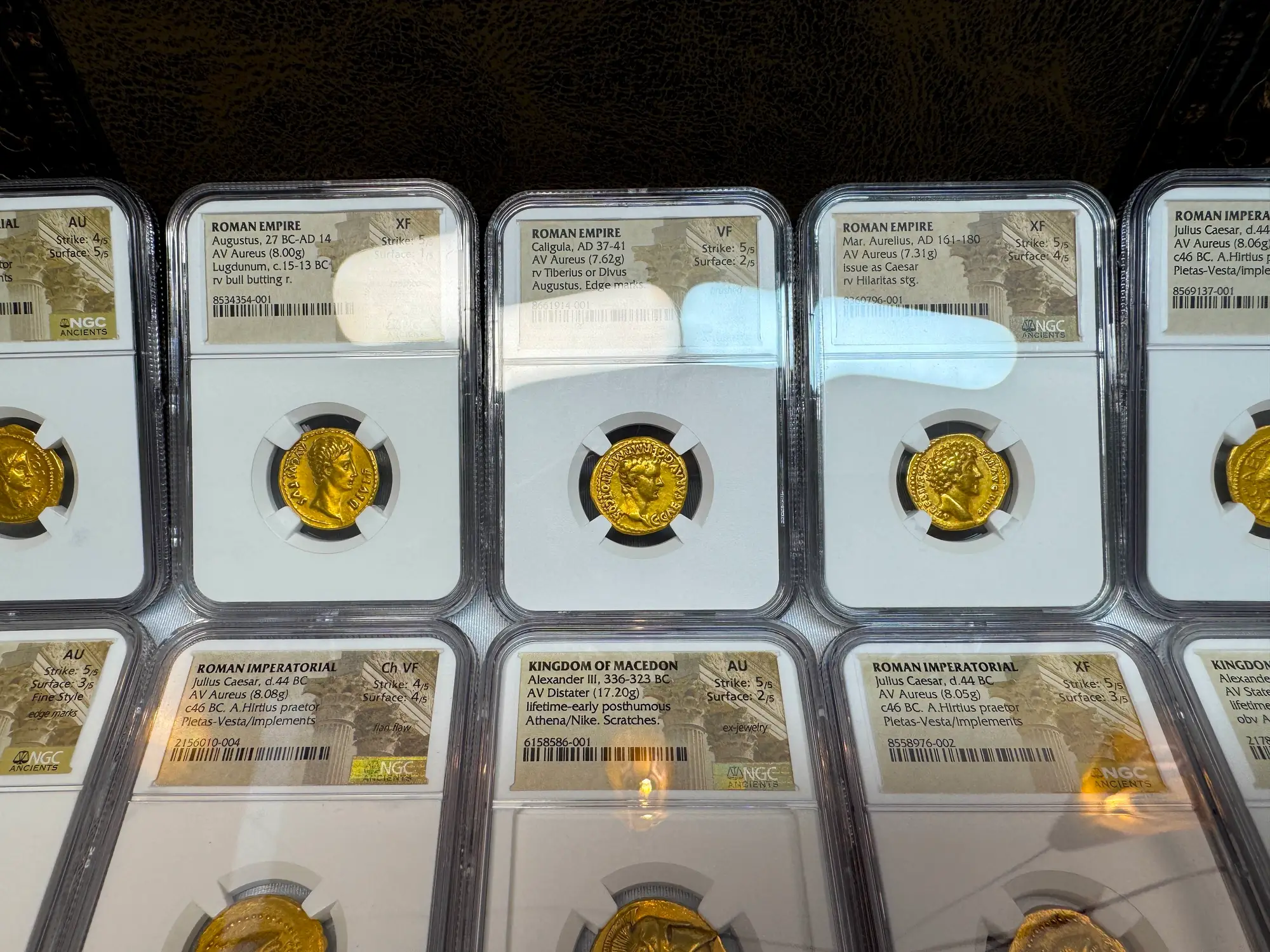 Roman Empire "Caligula" 37-41AD NGC VF 5x2 "Young Caesar" 23