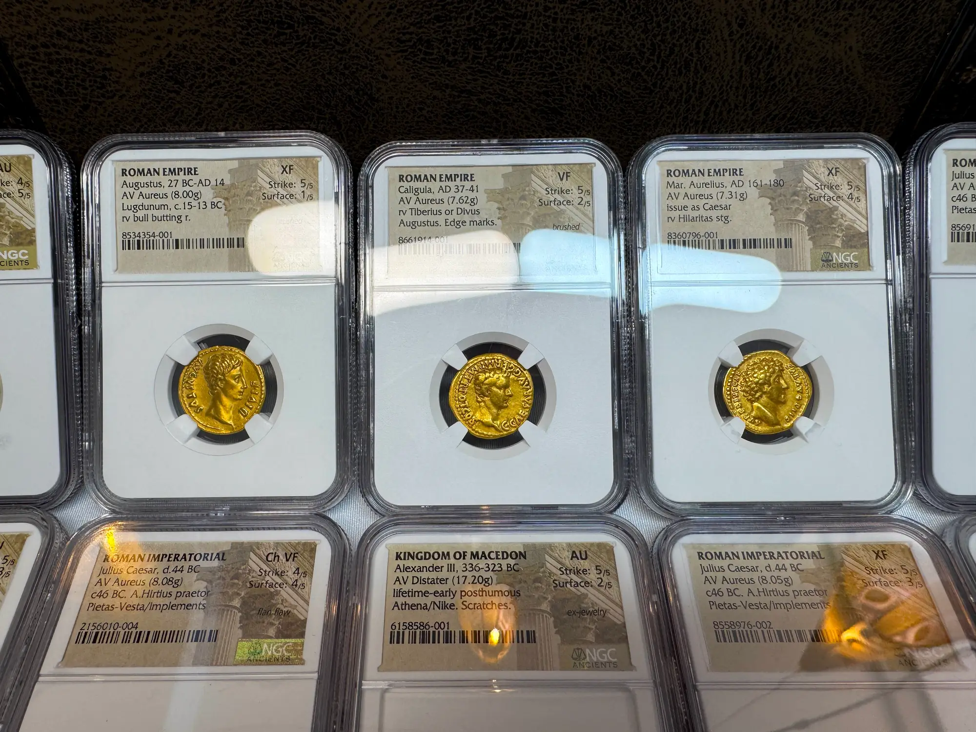 Roman Empire "Caligula" 37-41AD NGC VF 5x2 "Young Caesar" 24