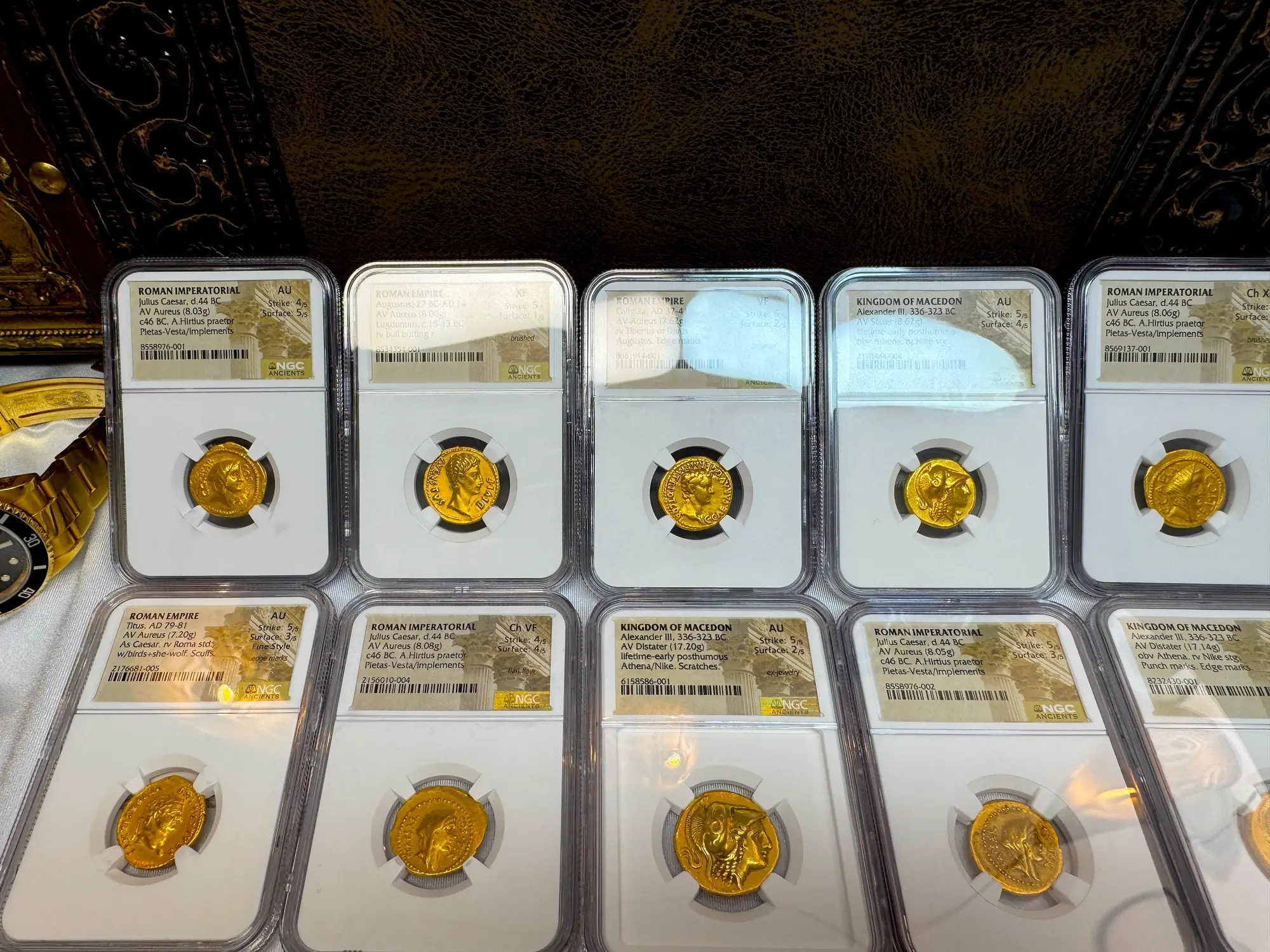 Roman Empire "Caligula" 37-41AD NGC VF 5x2 "Young Caesar" 29