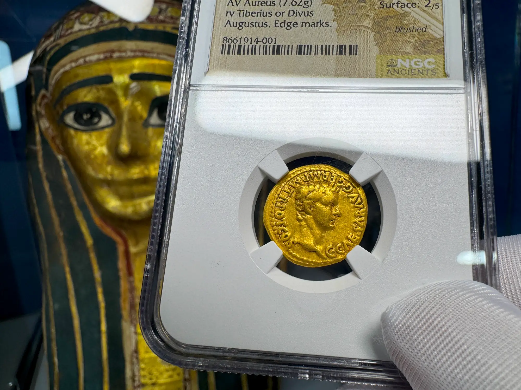 Roman Empire "Caligula" 37-41AD NGC VF 5x2 "Young Caesar" 26