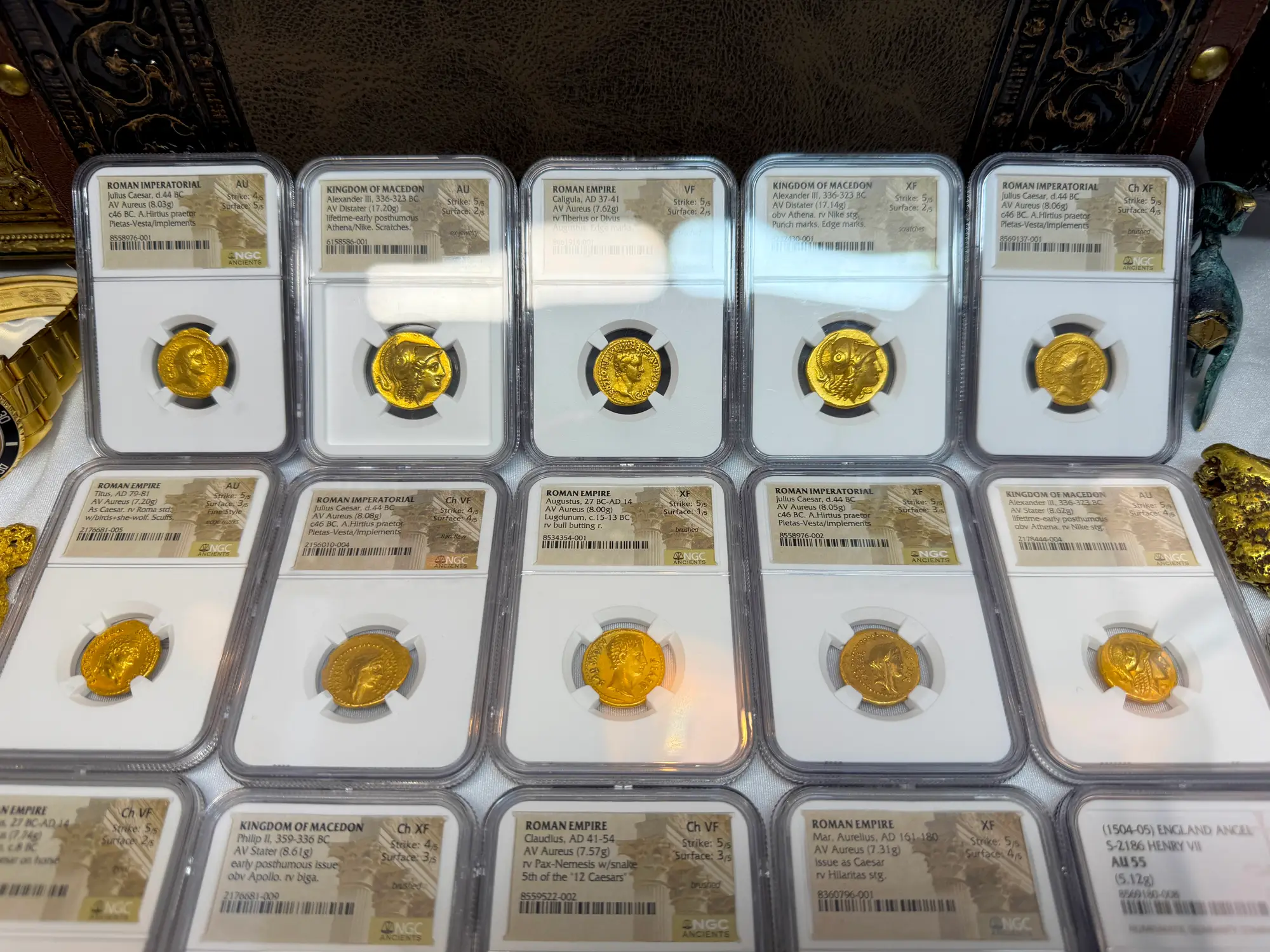 Roman Empire "Caligula" 37-41AD NGC VF 5x2 "Young Caesar" 30