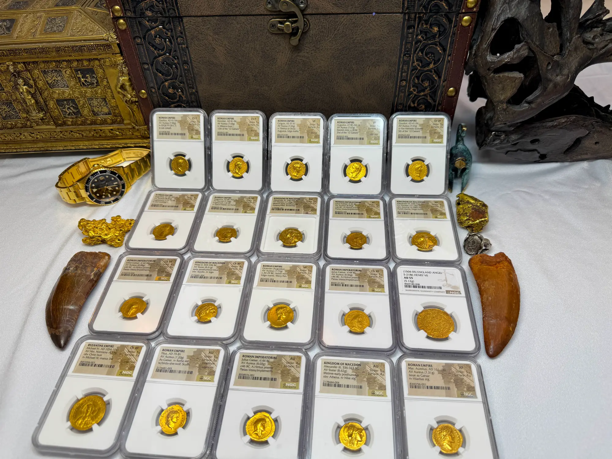 Roman Empire "Caligula" 37-41AD NGC VF 5x2 "Young Caesar" 37