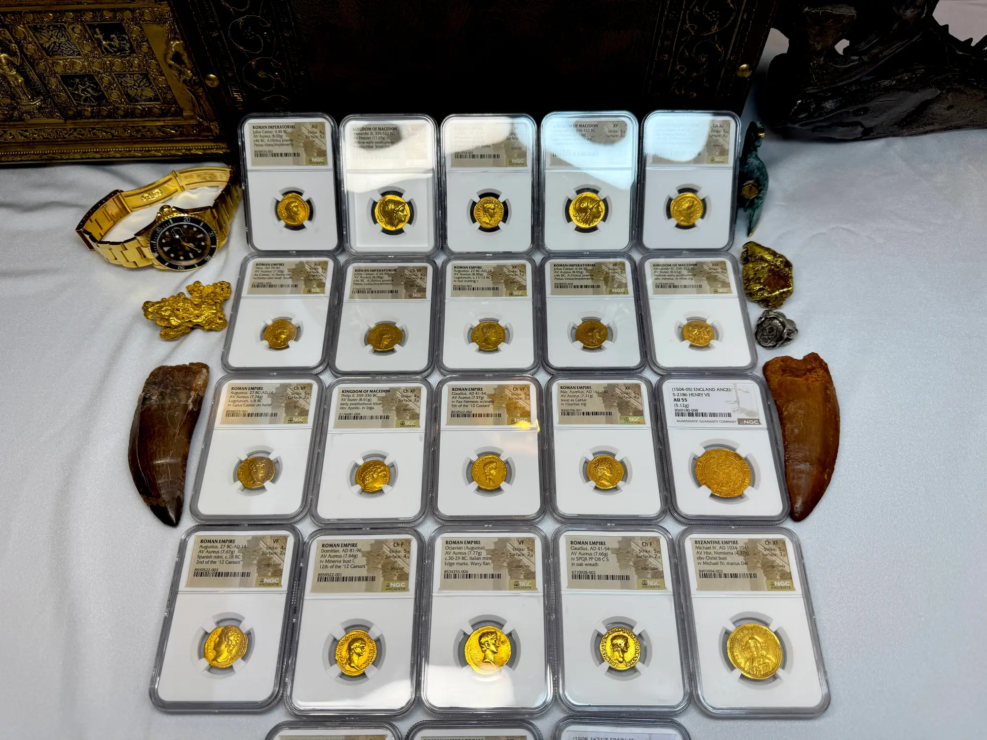 Roman Empire "Caligula" 37-41AD NGC VF 5x2 "Young Caesar" 39