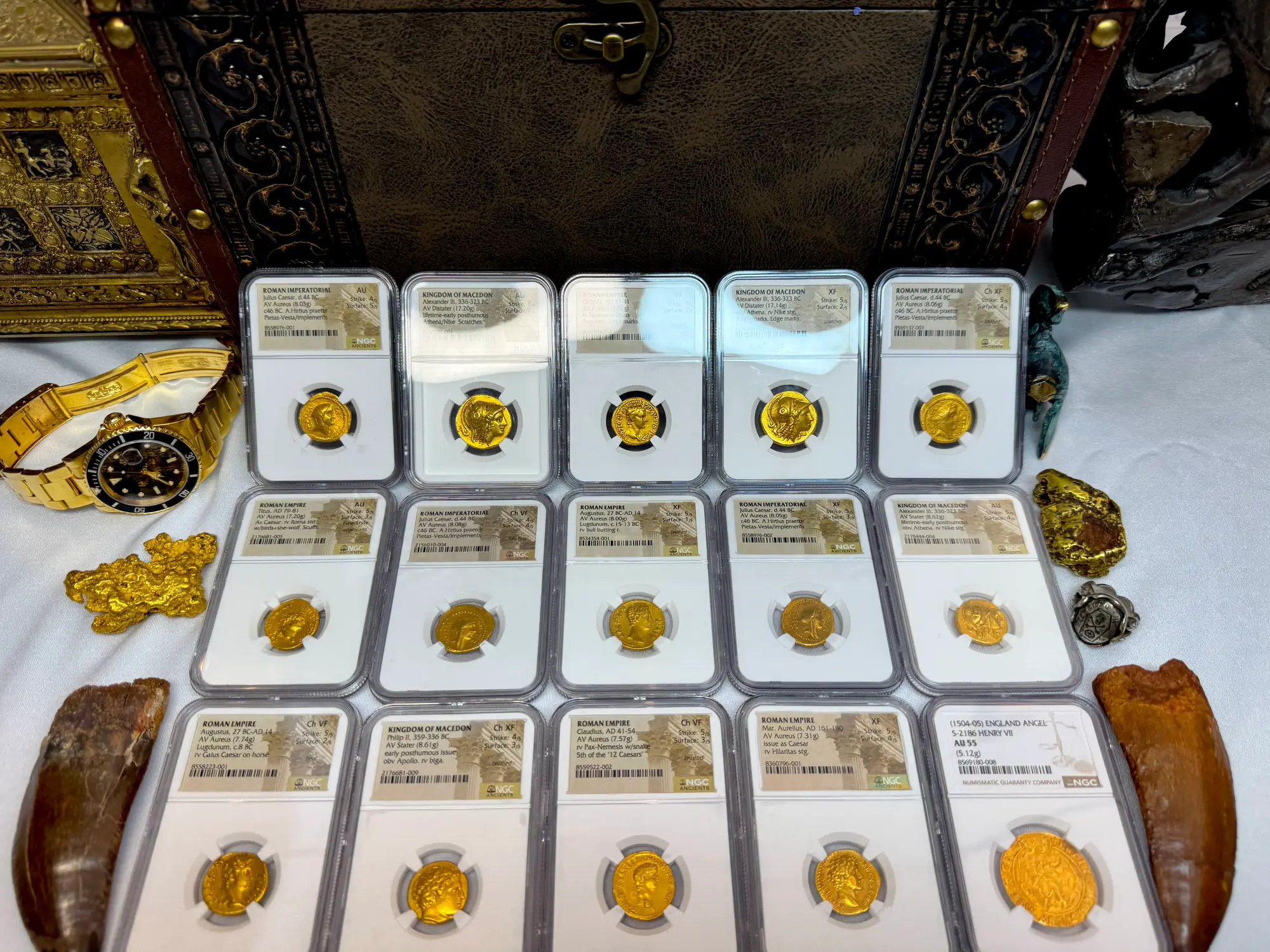 Roman Empire "Caligula" 37-41AD NGC VF 5x2 "Young Caesar" 41