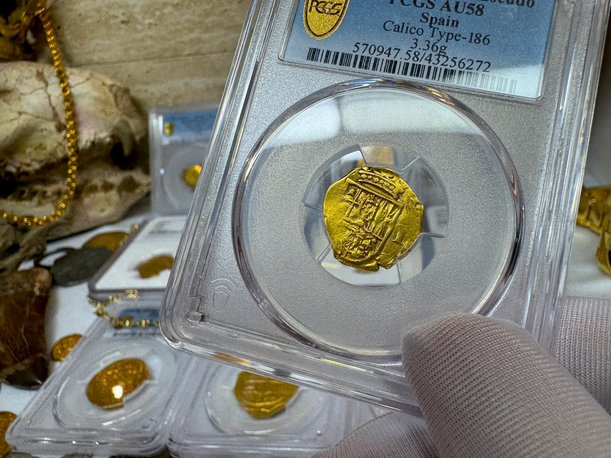 Spain 1 Escudo 1610-21 "Philip III" PCGS 58 18