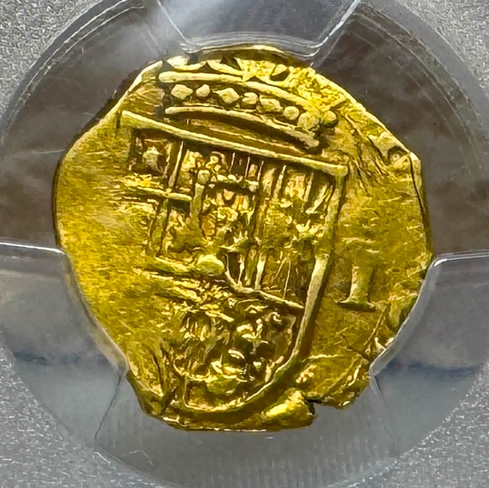 Spain 1 Escudo 1610-21 "Philip III" PCGS 58