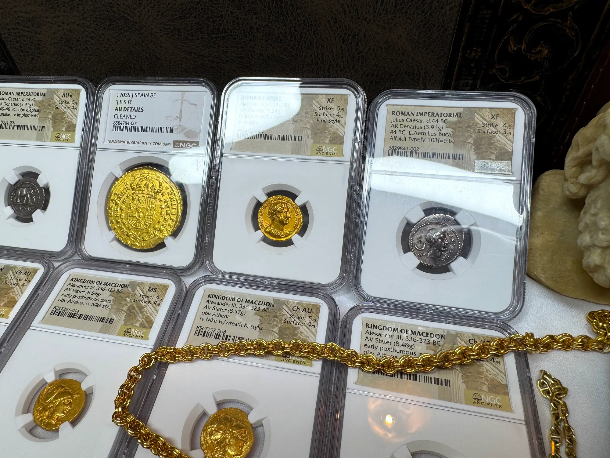 Roman Empire "Hadrian" Aureus NGC XF 5x4 5