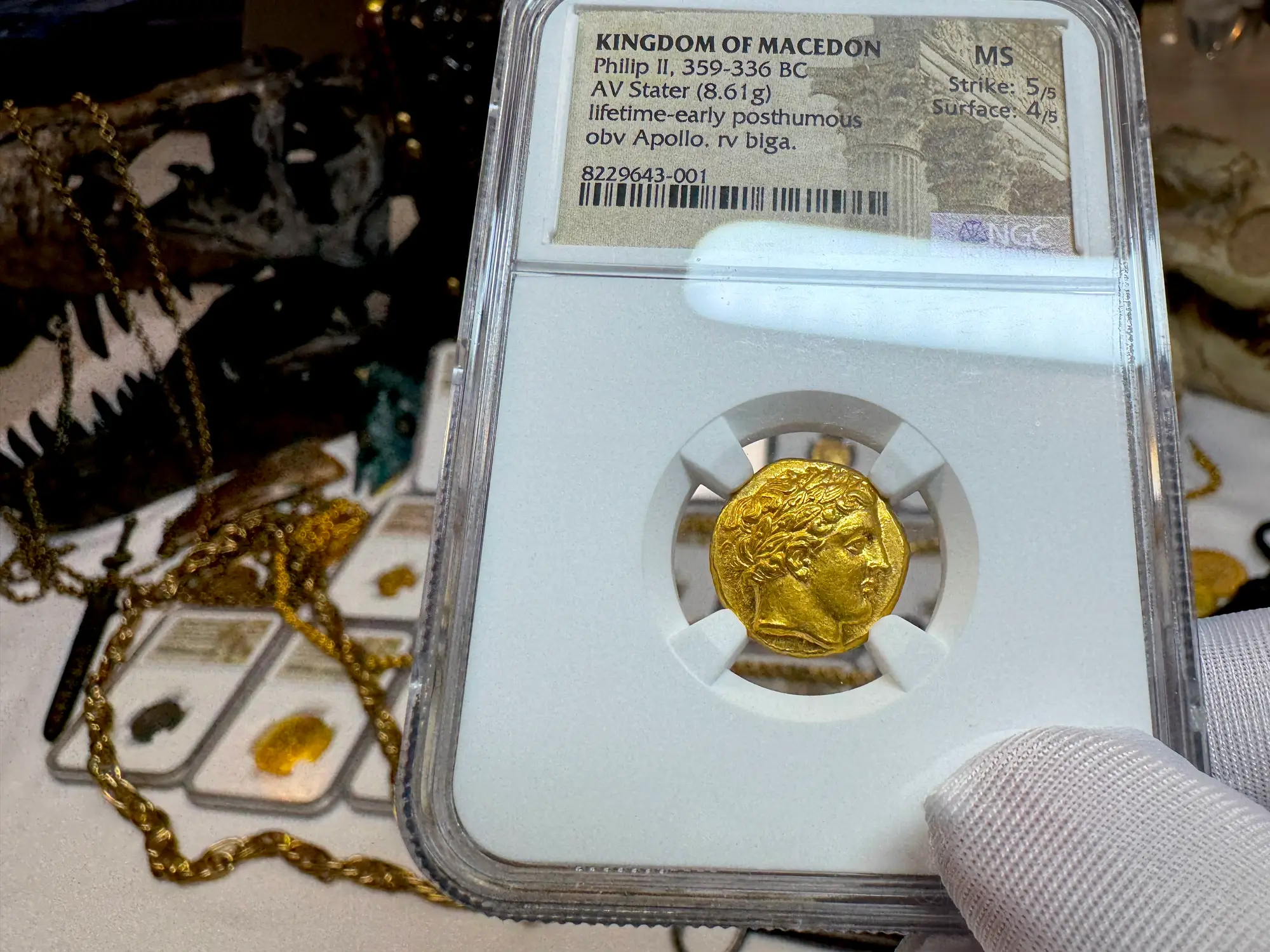 Kingdom of Macedon "Philip" 359BC Stater NGC MS 5x4 2