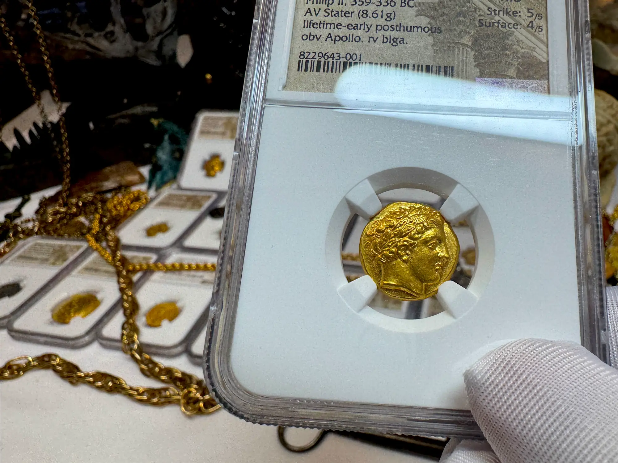 Kingdom of Macedon "Philip" 359BC Stater NGC MS 5x4 4