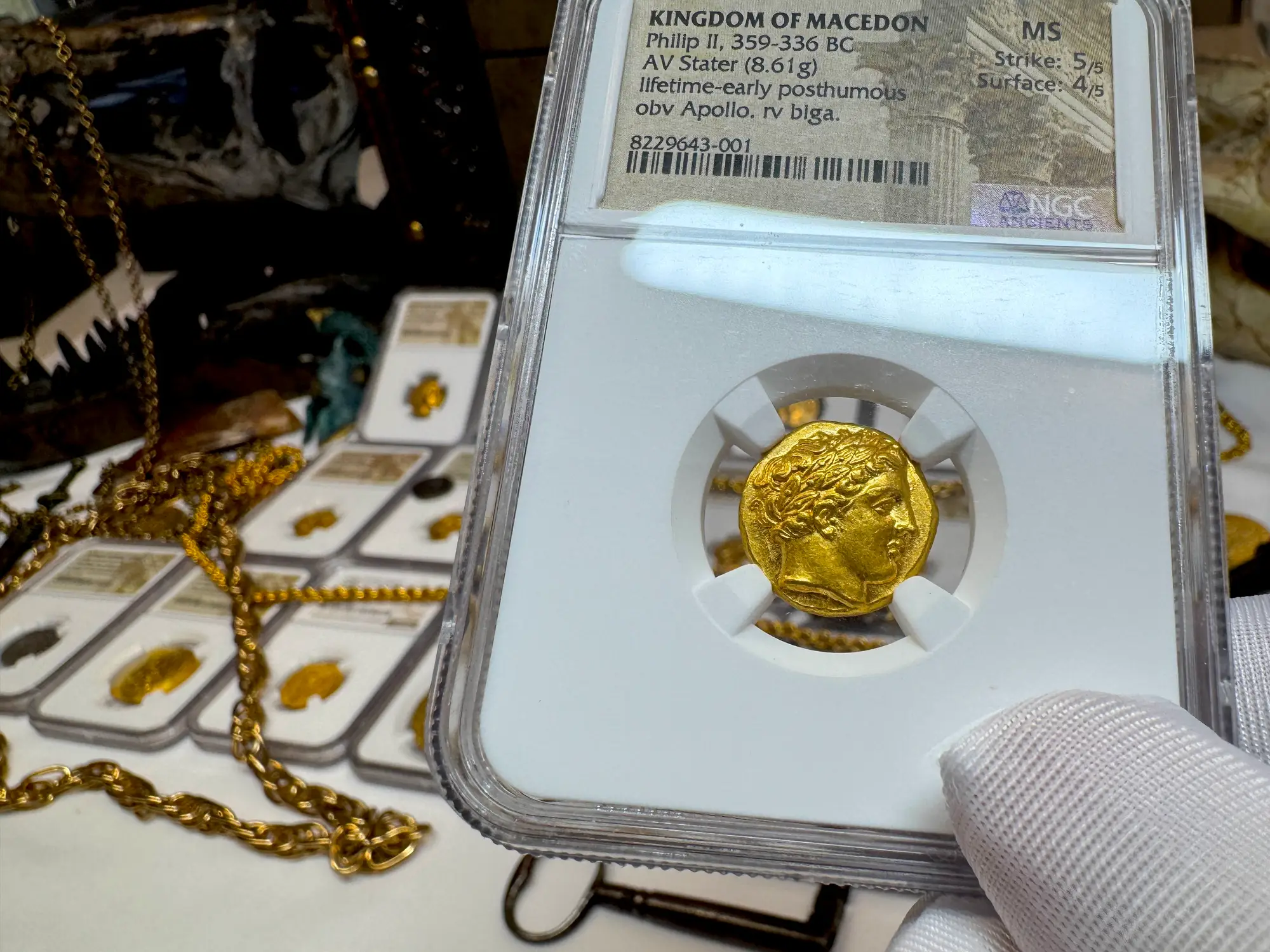 Kingdom of Macedon "Philip" 359BC Stater NGC MS 5x4 28