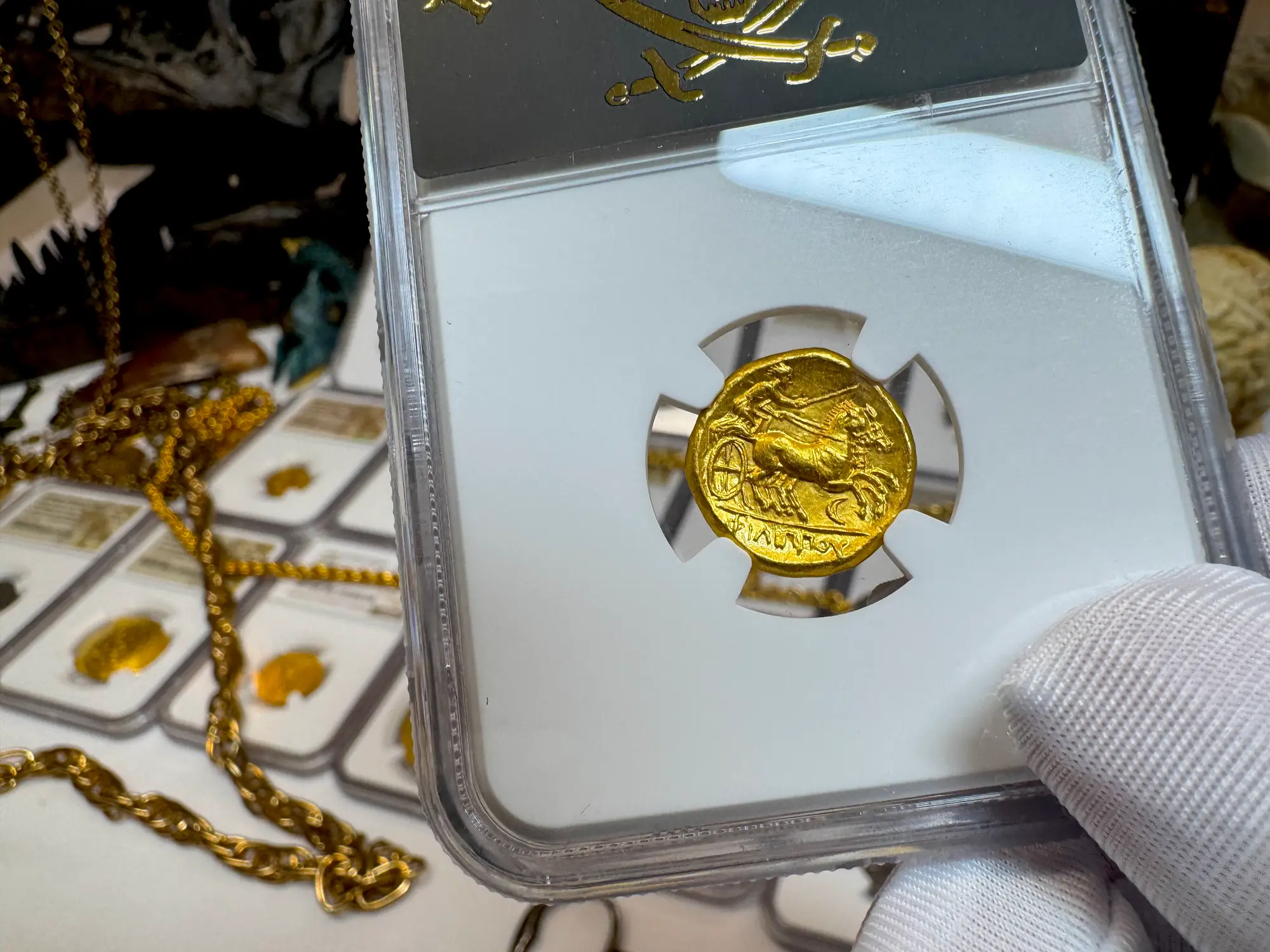 Kingdom of Macedon "Philip" 359BC Stater NGC MS 5x4 8