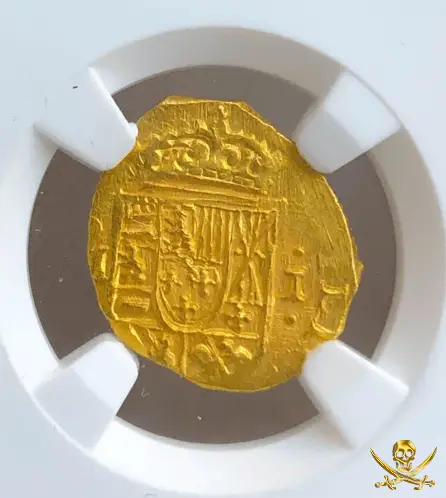 Mexico 1 Escudo 1712-13 "1715 Fleet Shipwreck" NGC 63 Full Crown 10