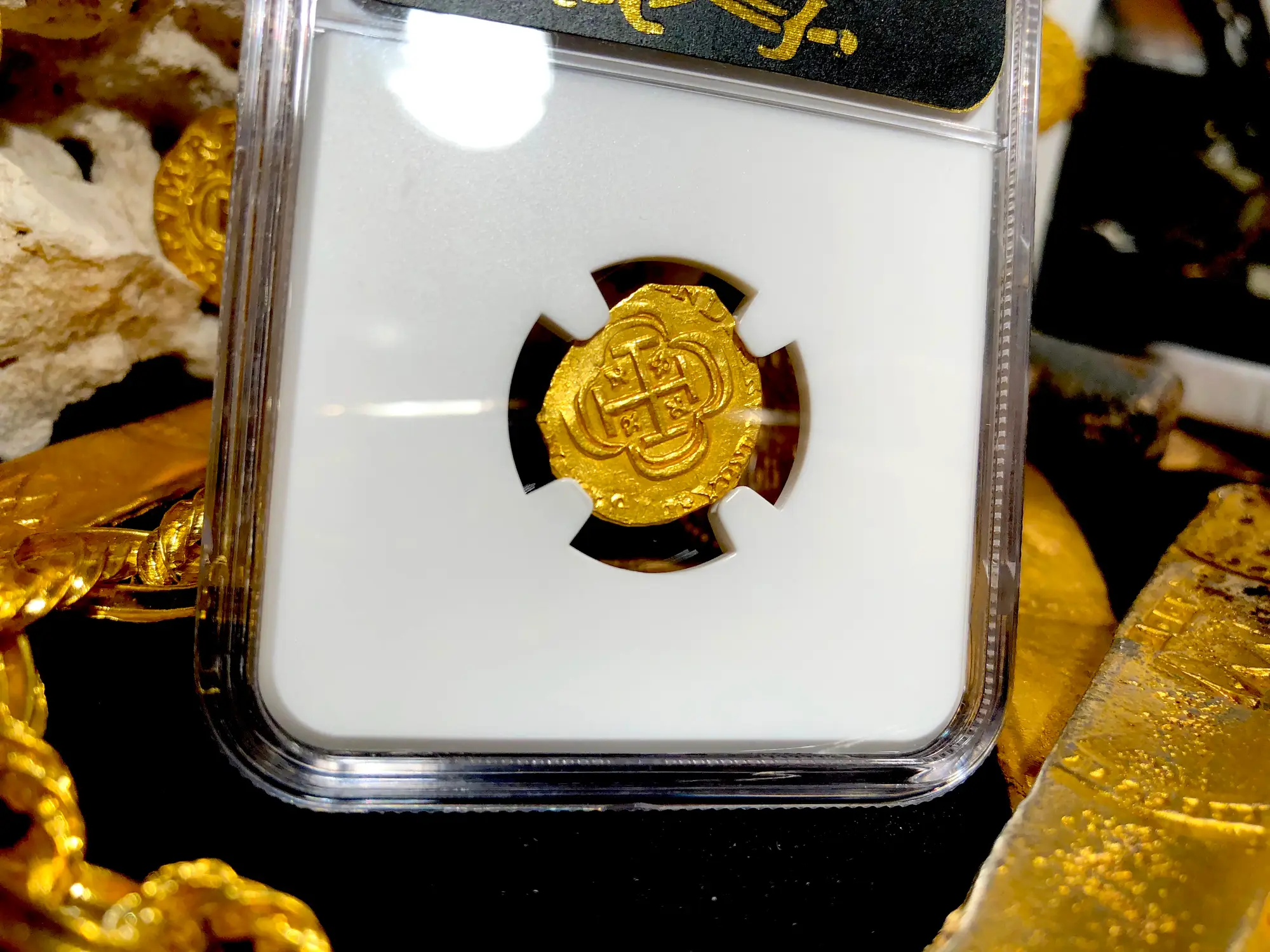 Mexico 1 Escudo 1712-13 "1715 Fleet Shipwreck" NGC 63 Full Crown 6