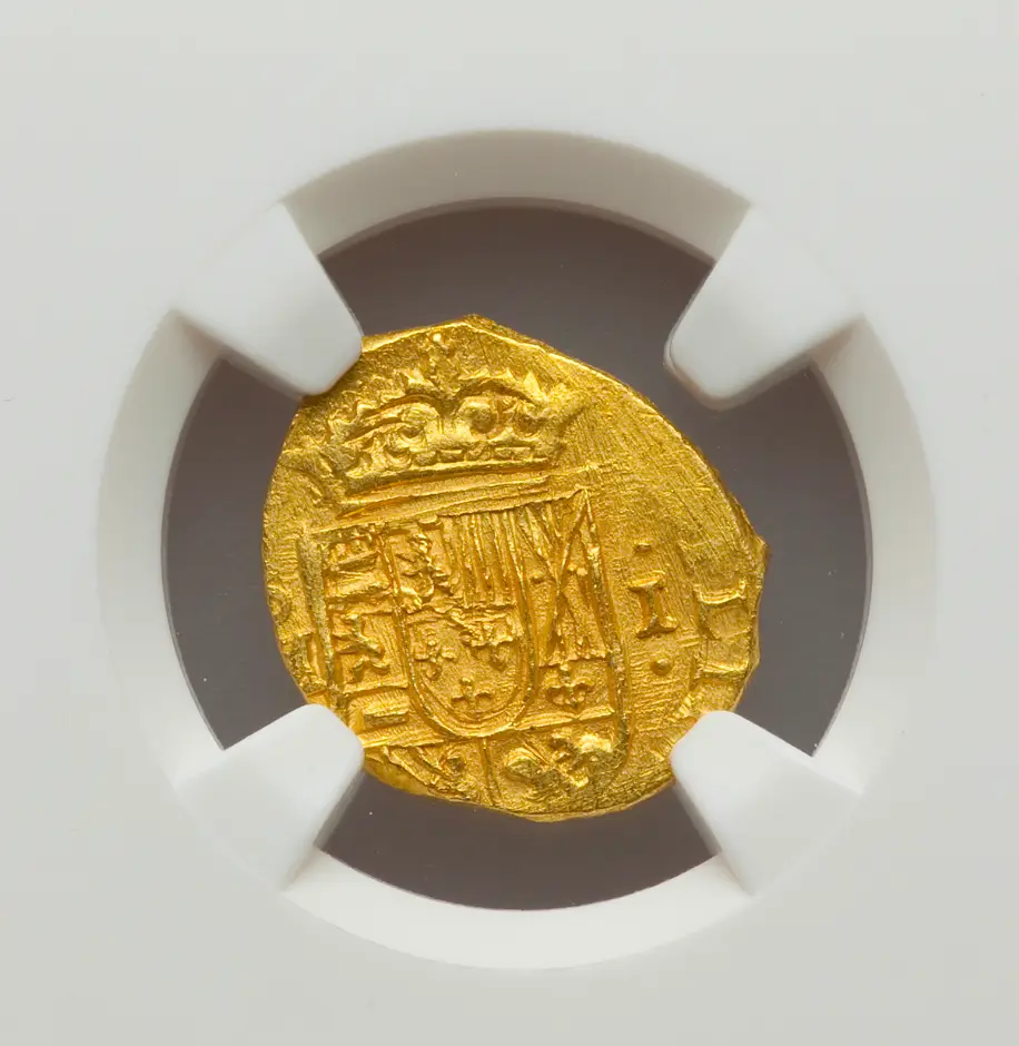 Mexico 1 Escudo 1712-13 "1715 Fleet Shipwreck" NGC 63 Full Crown 12